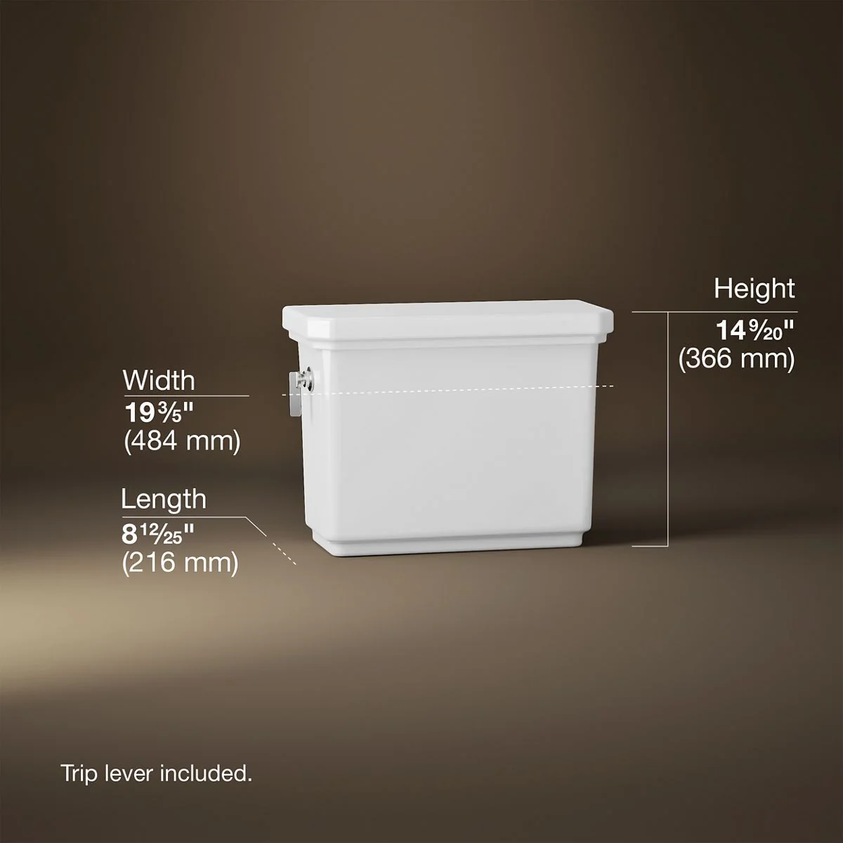 KOHLER K-35956 Claude Toilet tank, 1.28 gpf - Image 13