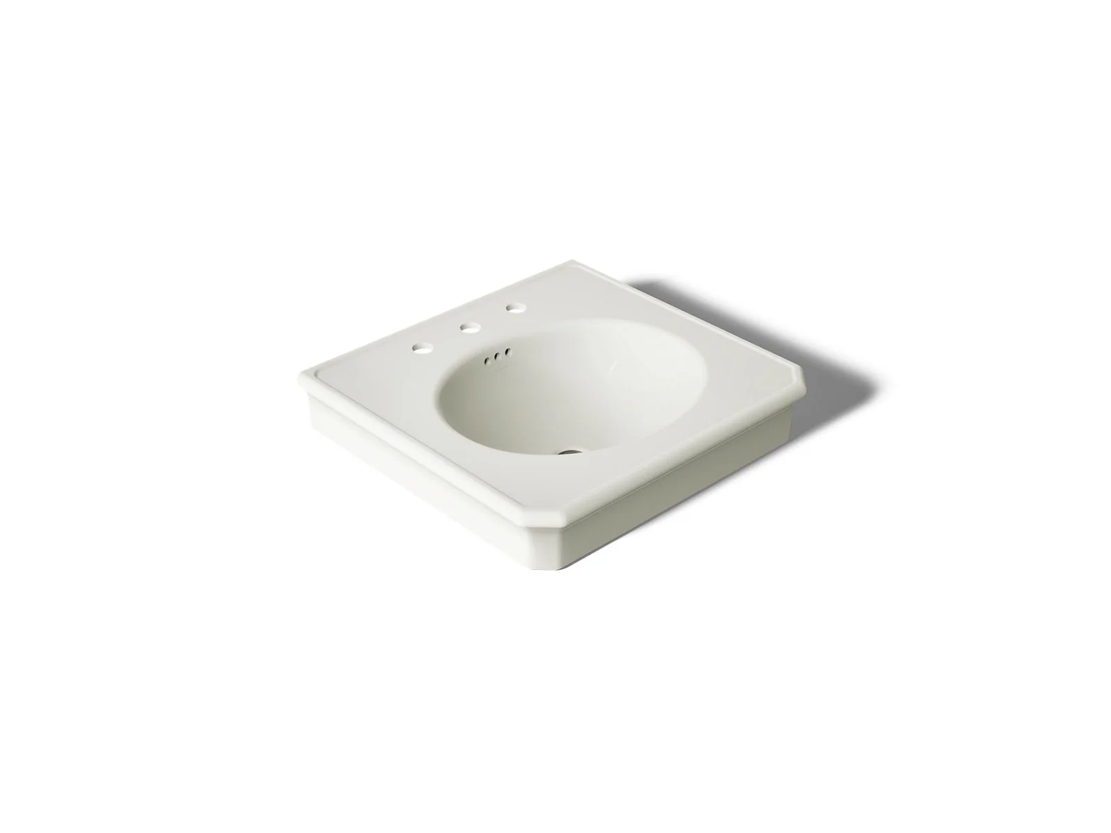 KOHLER K-38224-8 Claude 24" rectangular pedestal/console table bathroom sink