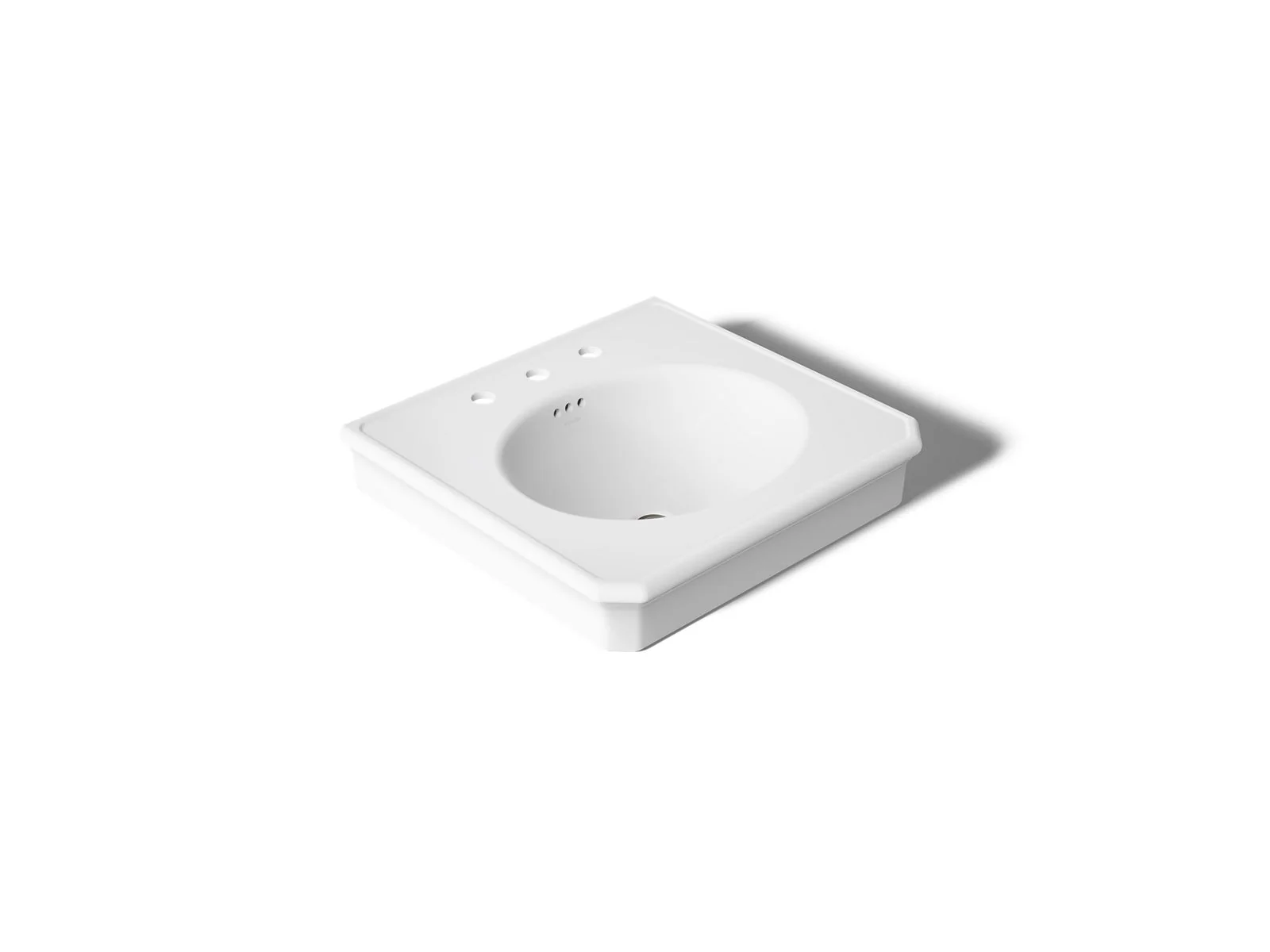 KOHLER K-38224-8 Claude 24" rectangular pedestal/console table bathroom sink - Image 7