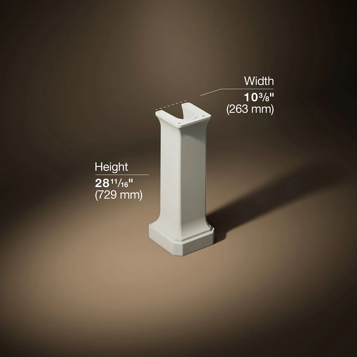 KOHLER K-38226 Claude Pedestal sink base - Image 4
