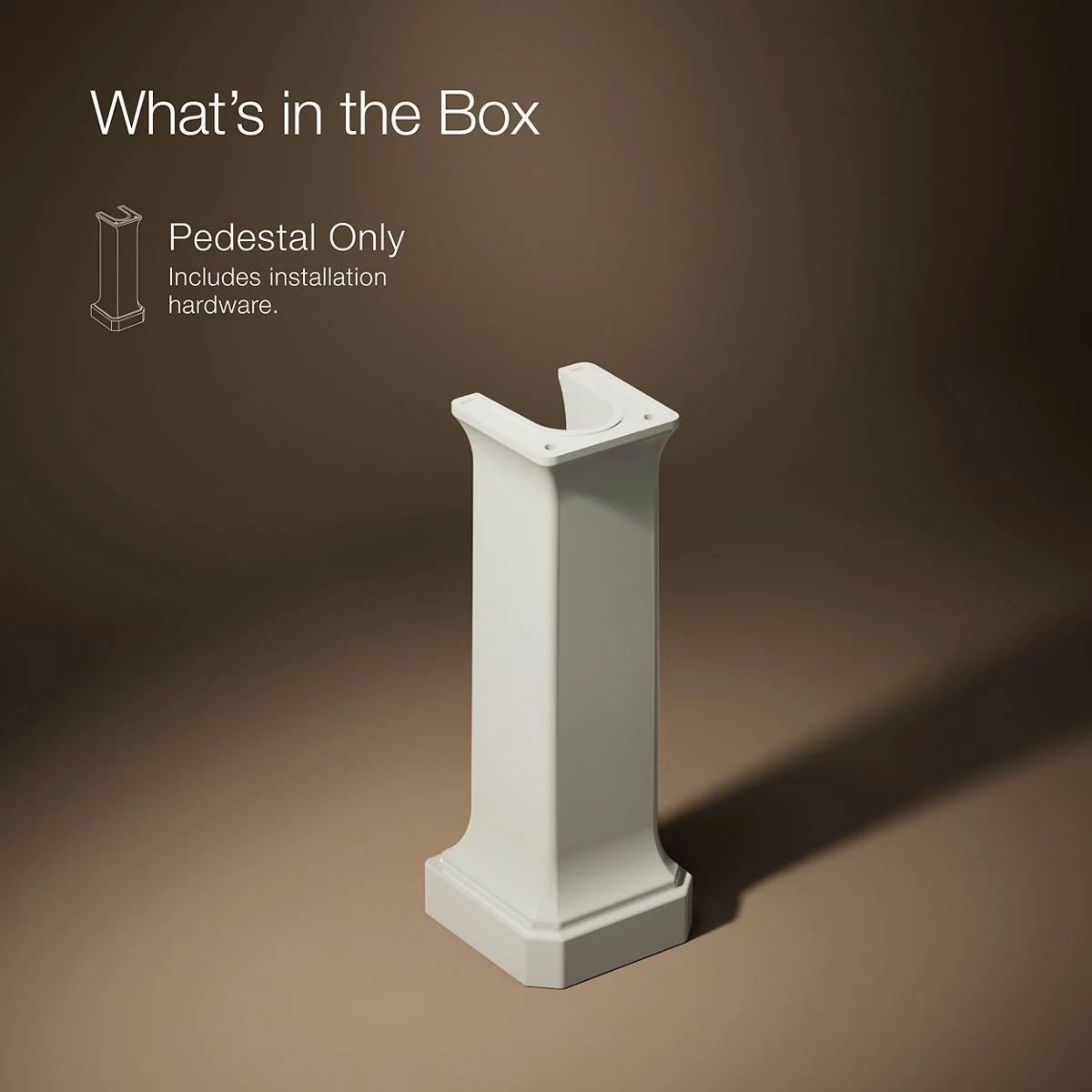 KOHLER K-38226 Claude Pedestal sink base - Image 5