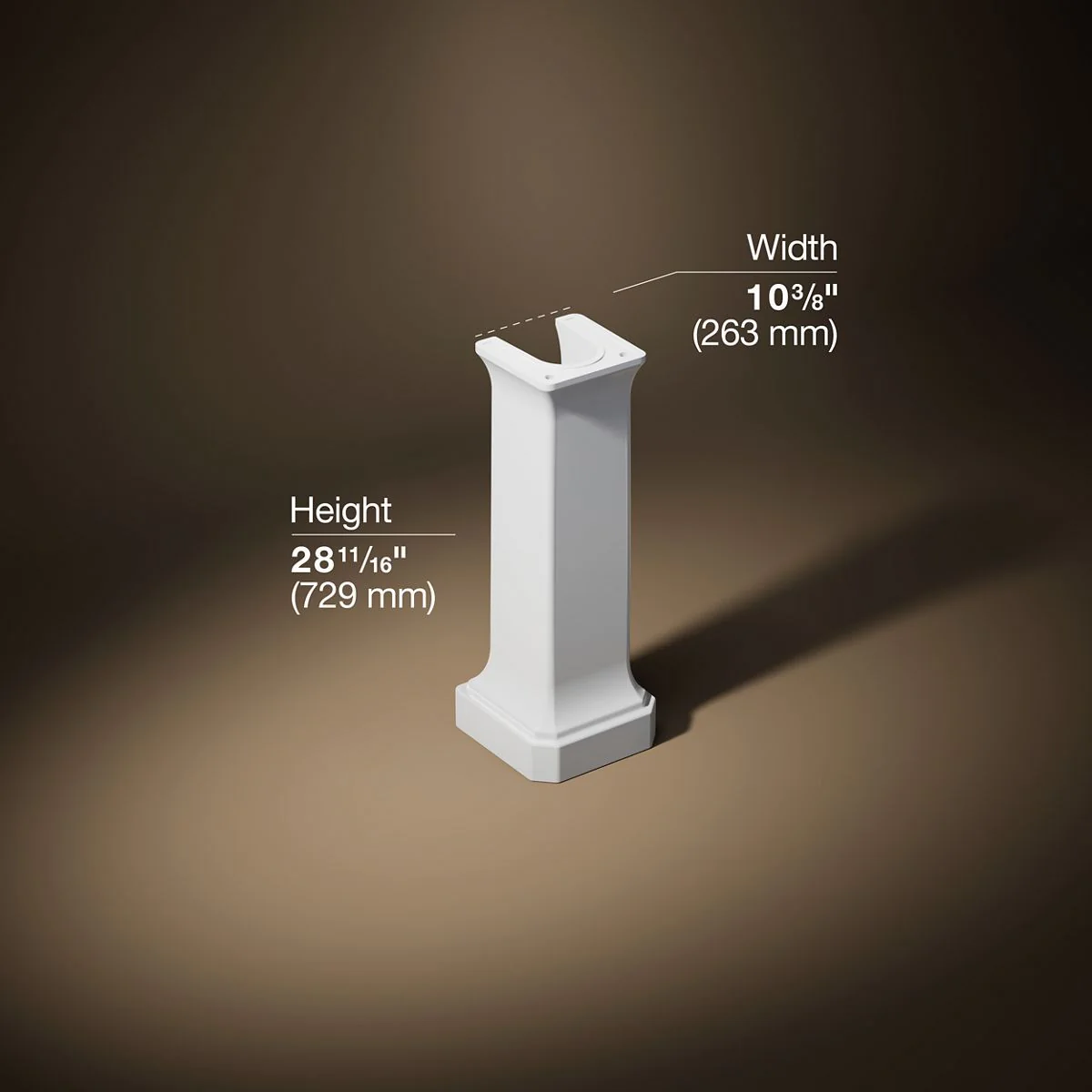 KOHLER K-38226 Claude Pedestal sink base - Image 9