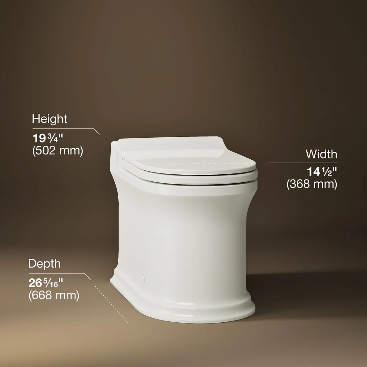 KOHLER K-38493 Claude One-piece elongated smart toilet, dual-flush - Image 3