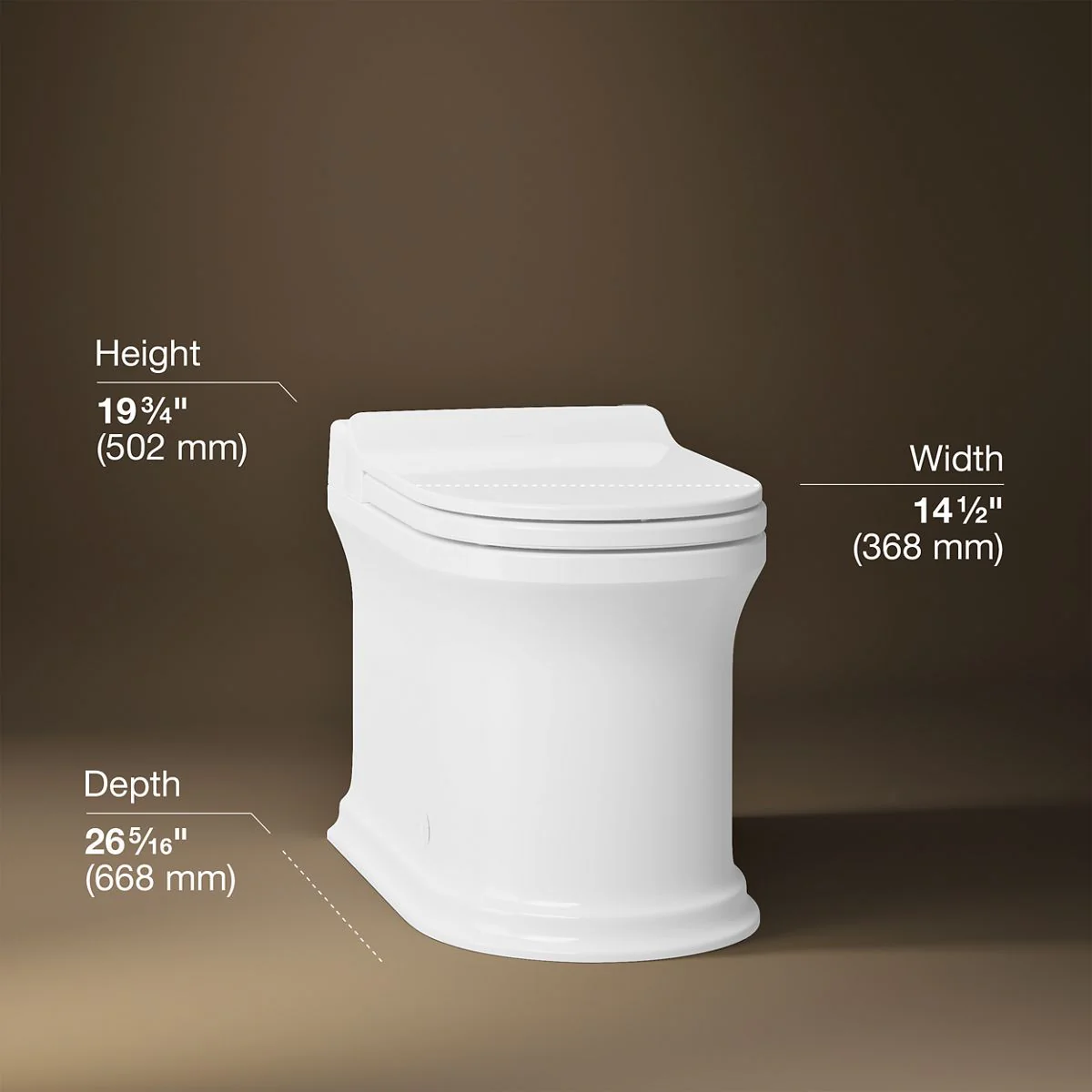 KOHLER K-38493 Claude One-piece elongated smart toilet, dual-flush - Image 7