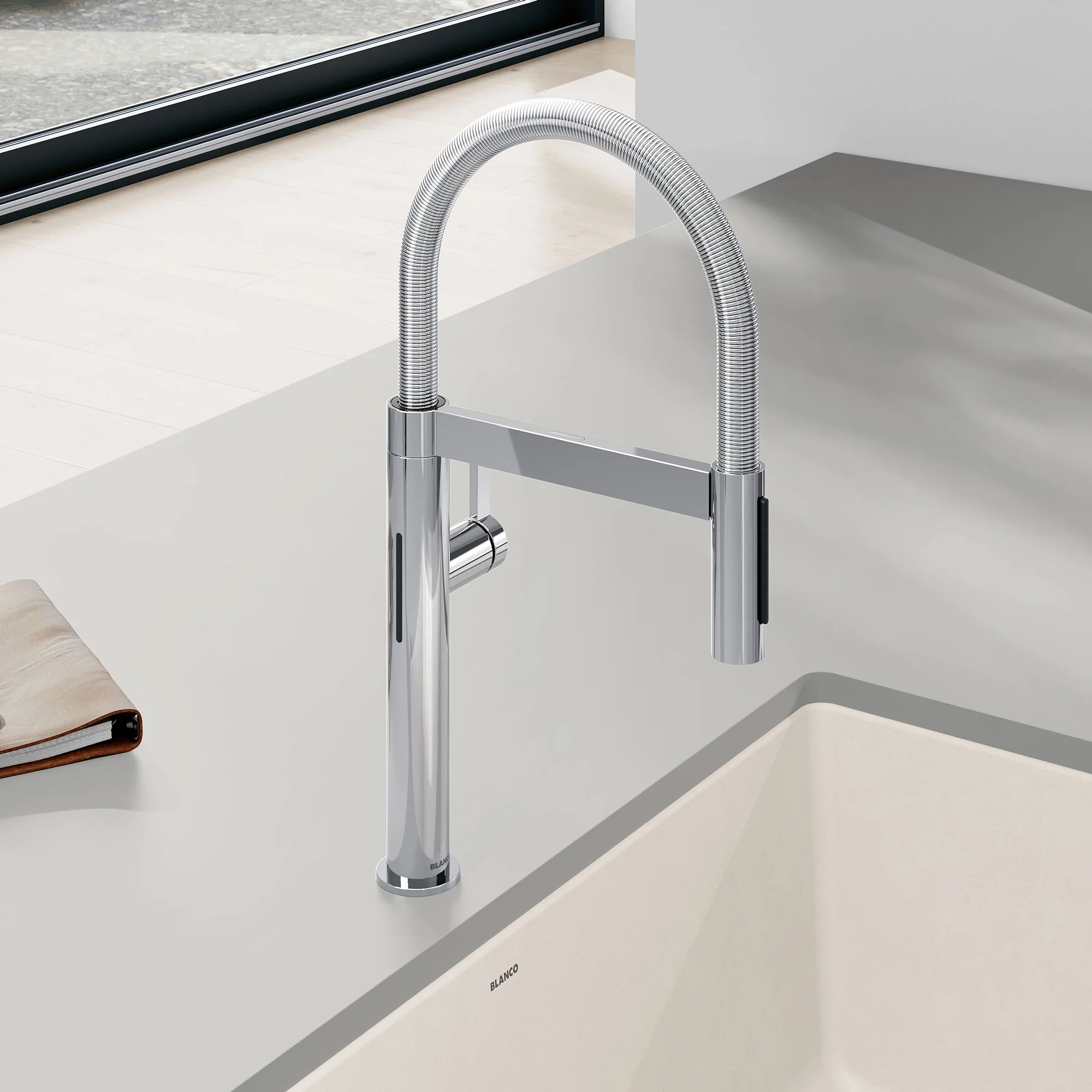 BLANCO Culina II Mini Sensor Pull-Down Dual-Spray Kitchen Faucet - Image 3