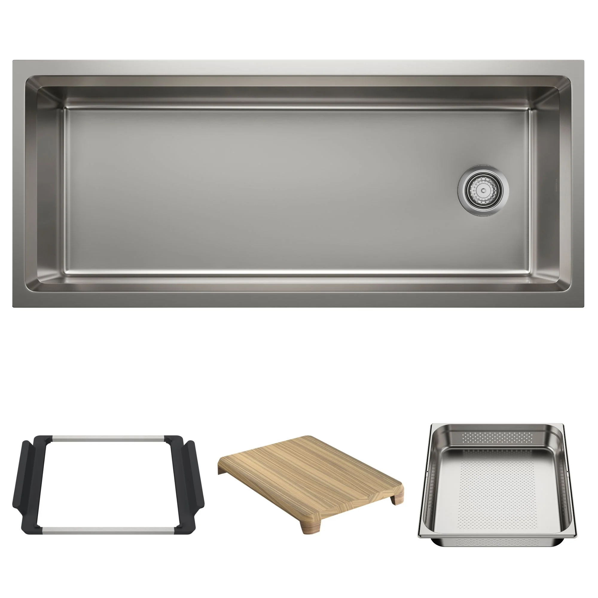 BLANCO Inteos 45" Single Bowl Reversible Undermount Stainless Steel Workstation Kitchen Sink