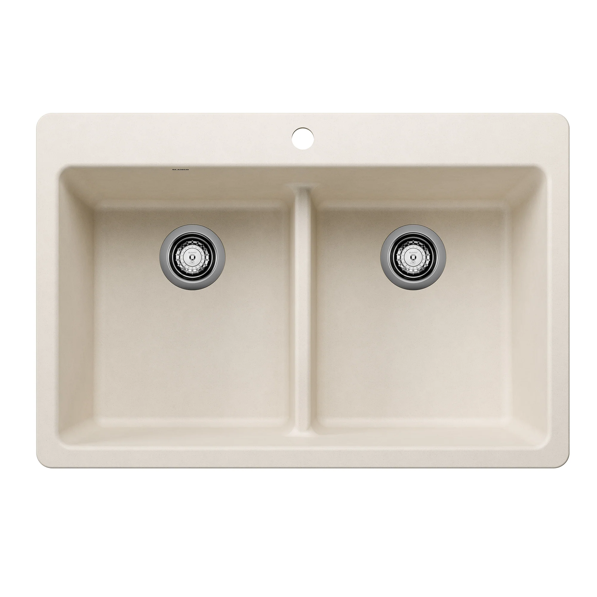 BLANCO Liven SILGRANIT 33" 50/50 Double Bowl Dual Mount Kitchen Sink with Low Divide - Image 6