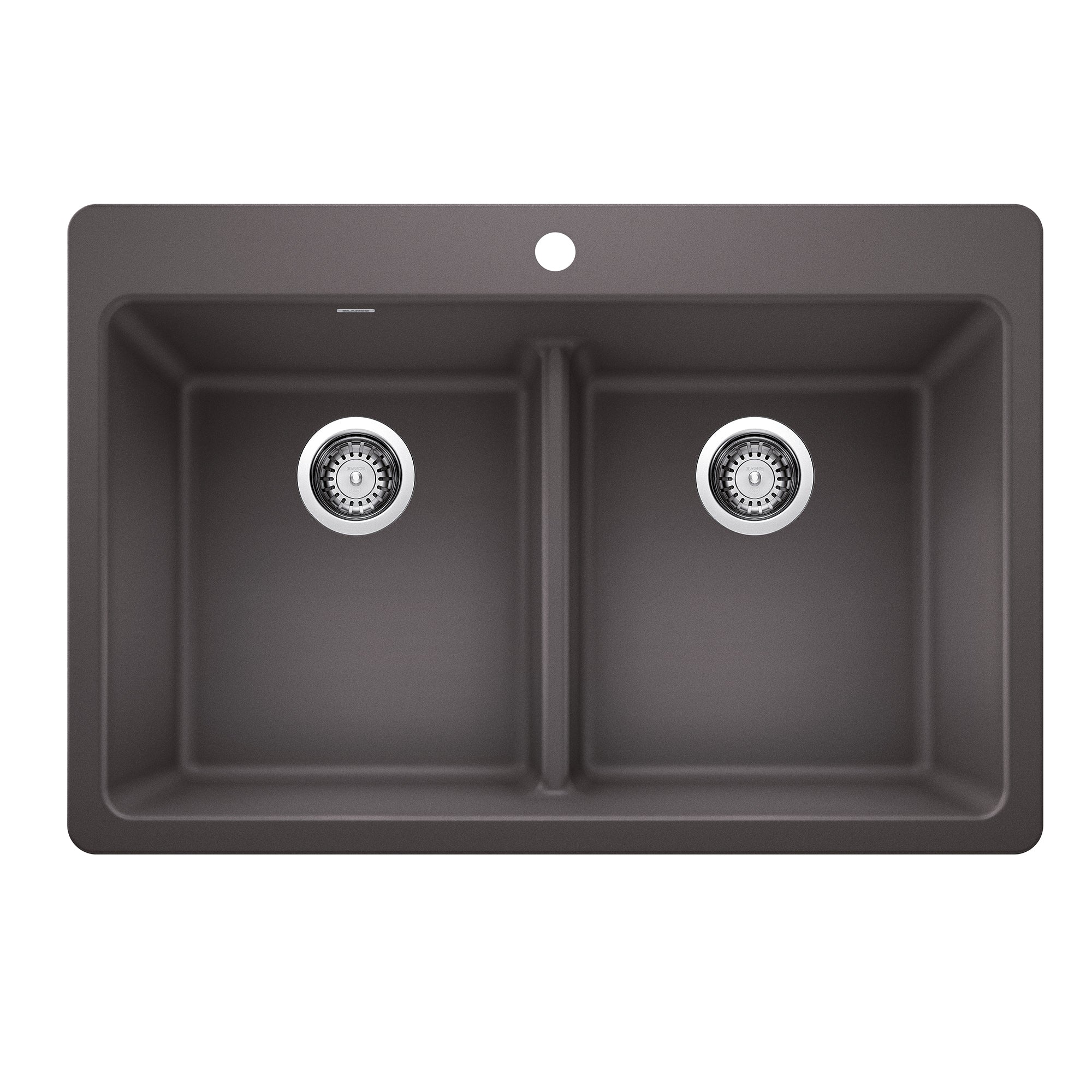 BLANCO Liven SILGRANIT 33" 50/50 Double Bowl Dual Mount Kitchen Sink with Low Divide - Image 8