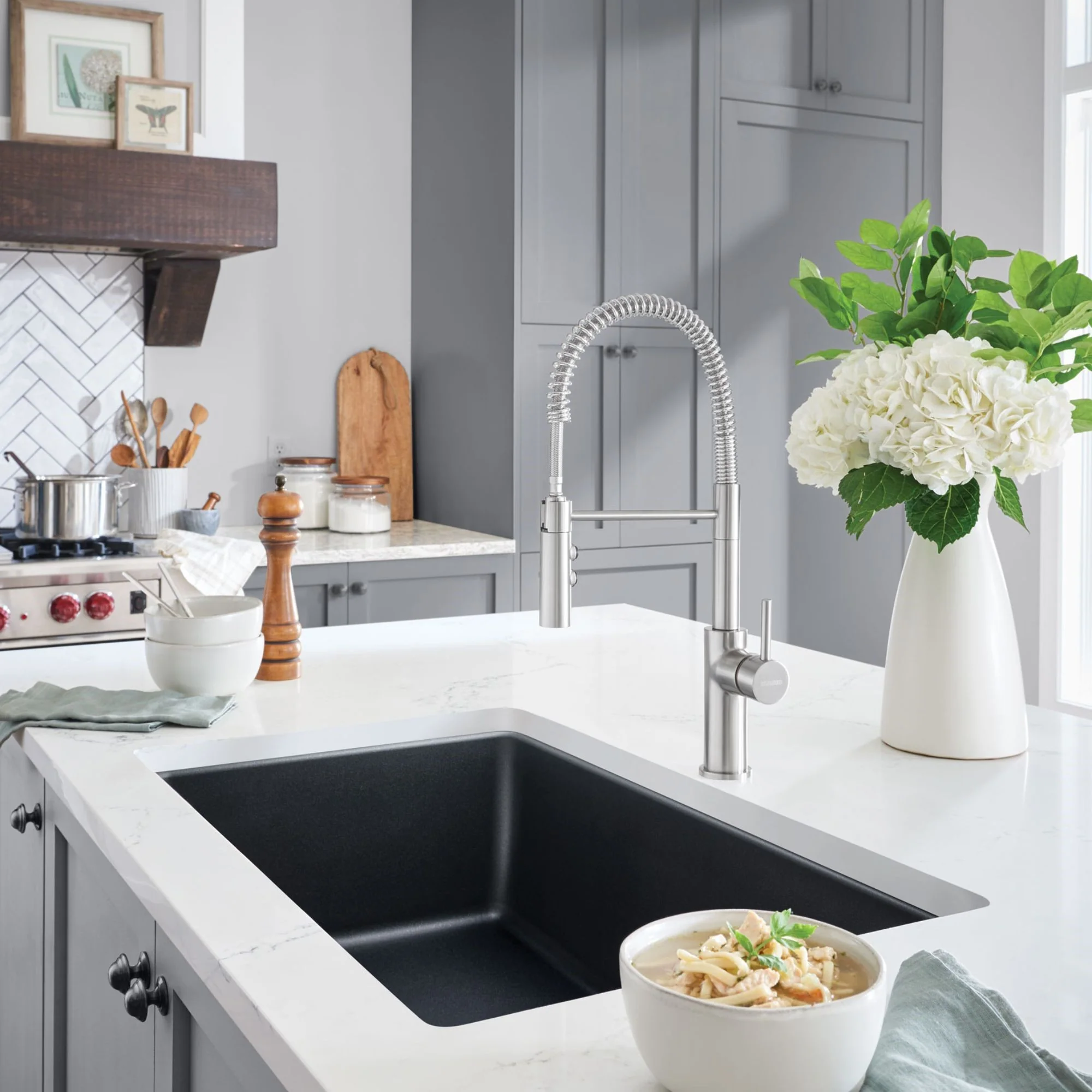 BLANCO Liven SILGRANIT 33" Super Single Dual Mount Kitchen Sink - Image 10