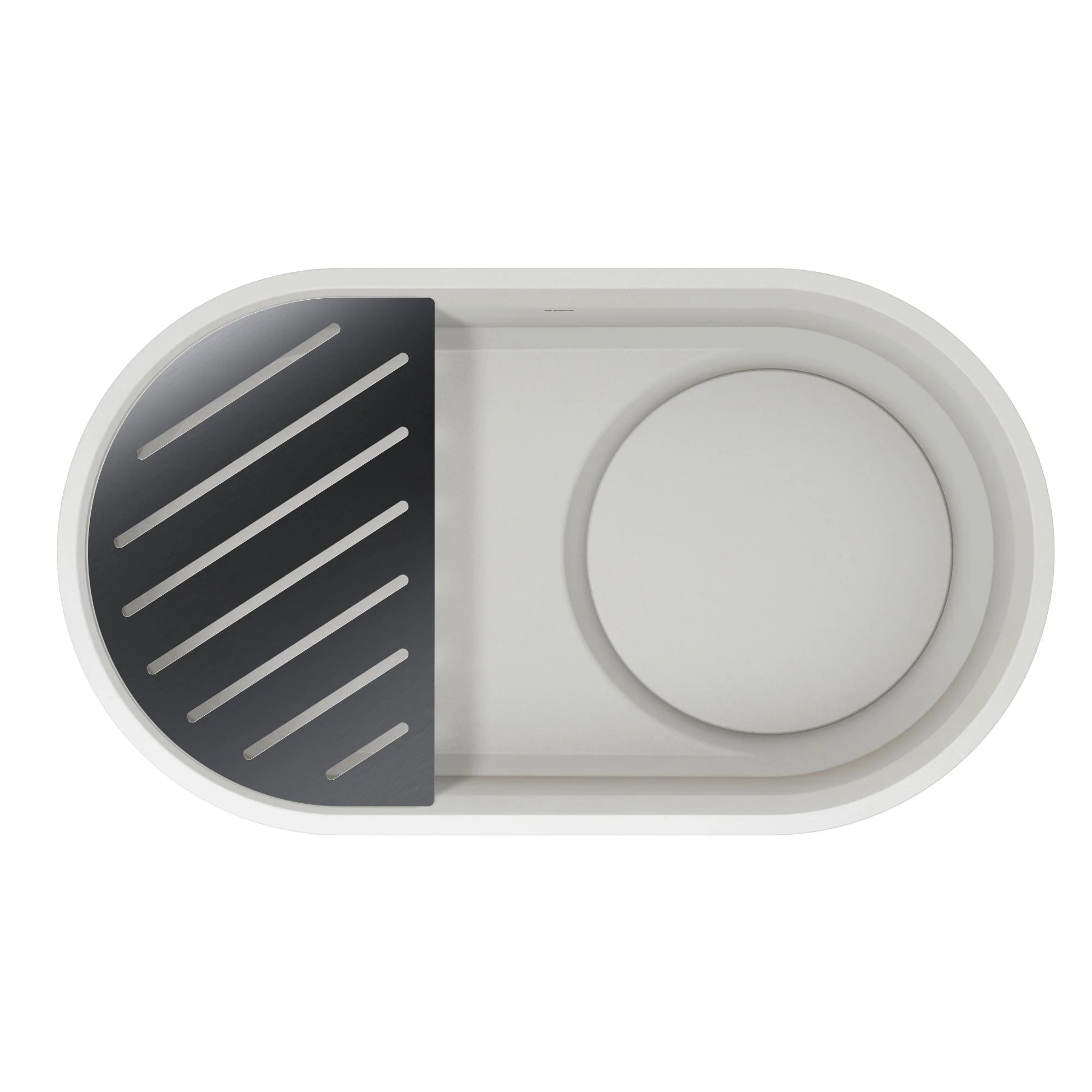BLANCO Oovalon Drain & Accessory Bundle - Includes Top Grid, Basket Strainer and Drain Button - Image 3