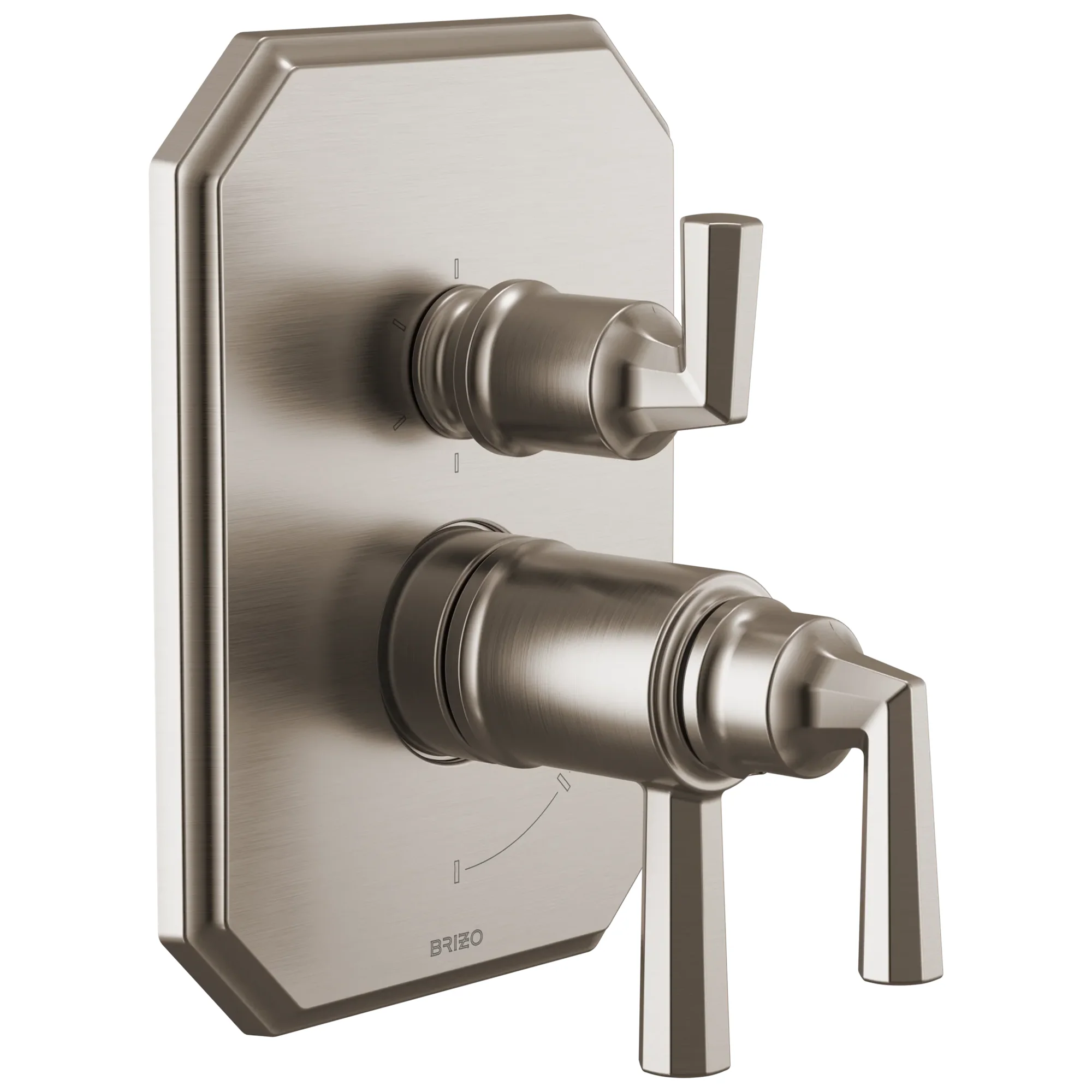 Brizo Beauclere T75665 TempAssure Thermostatic Valve with Integrated 6-Function Diverter Trim - Image 2