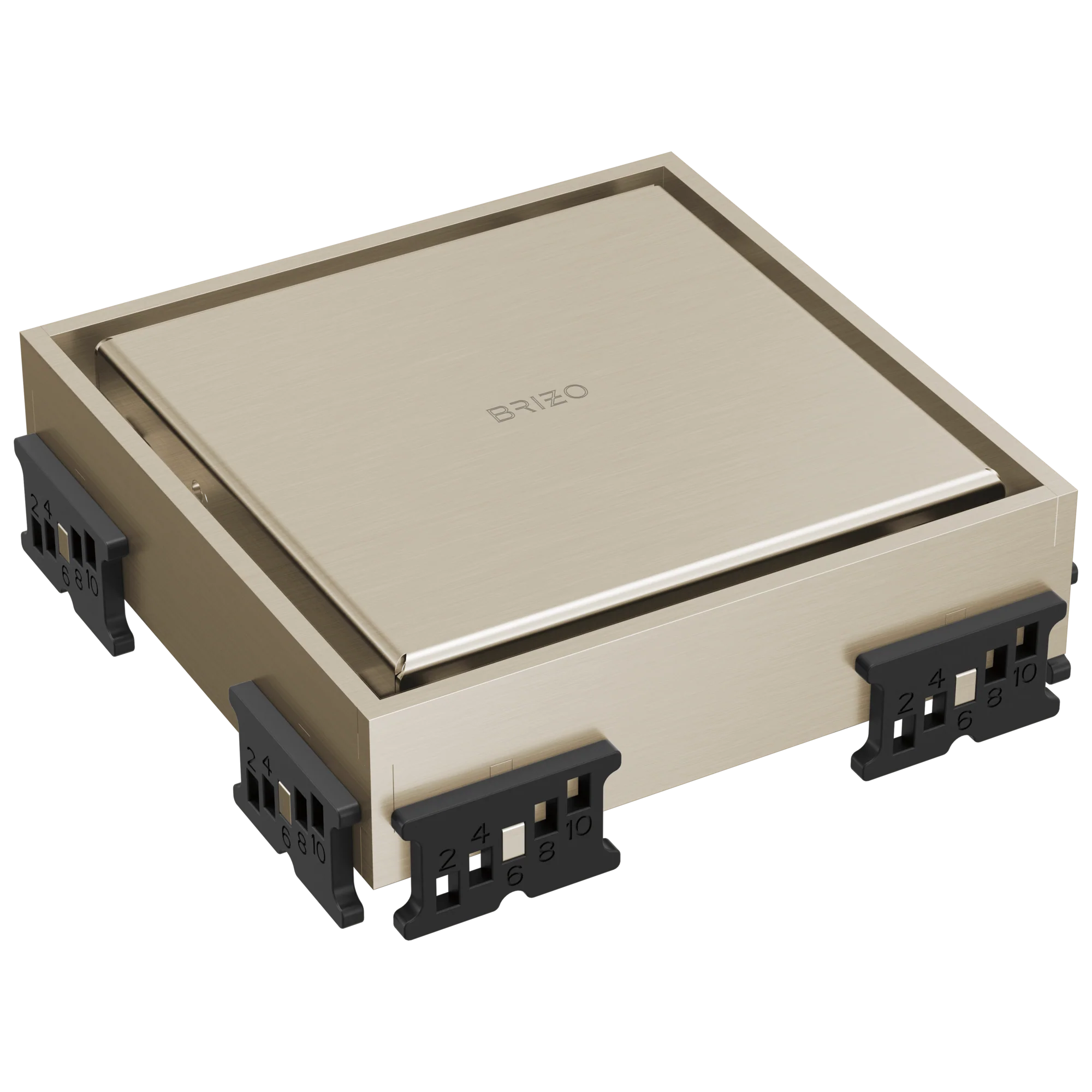 Brizo BT062418 4" Reversible Square Point Shower Drain - Image 3