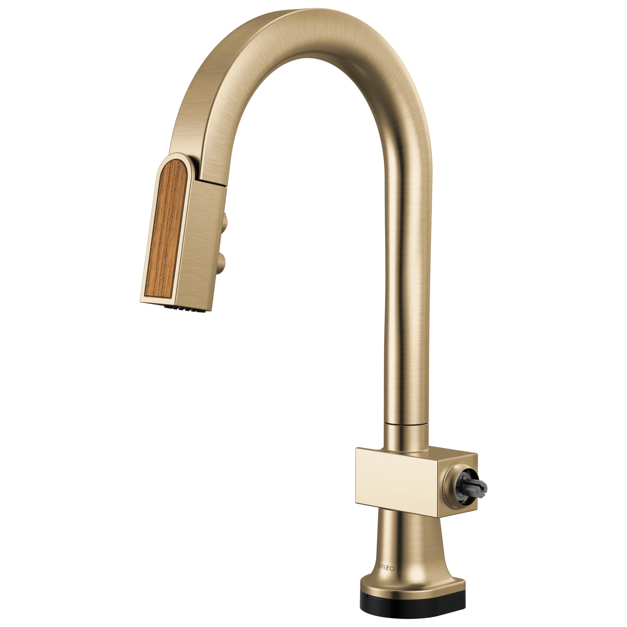 Brizo Frank Lloyd Wright 64922LF SmartTouch Pull-Down Prep Faucet with Arc Spout and Wood Spout - Less Handle