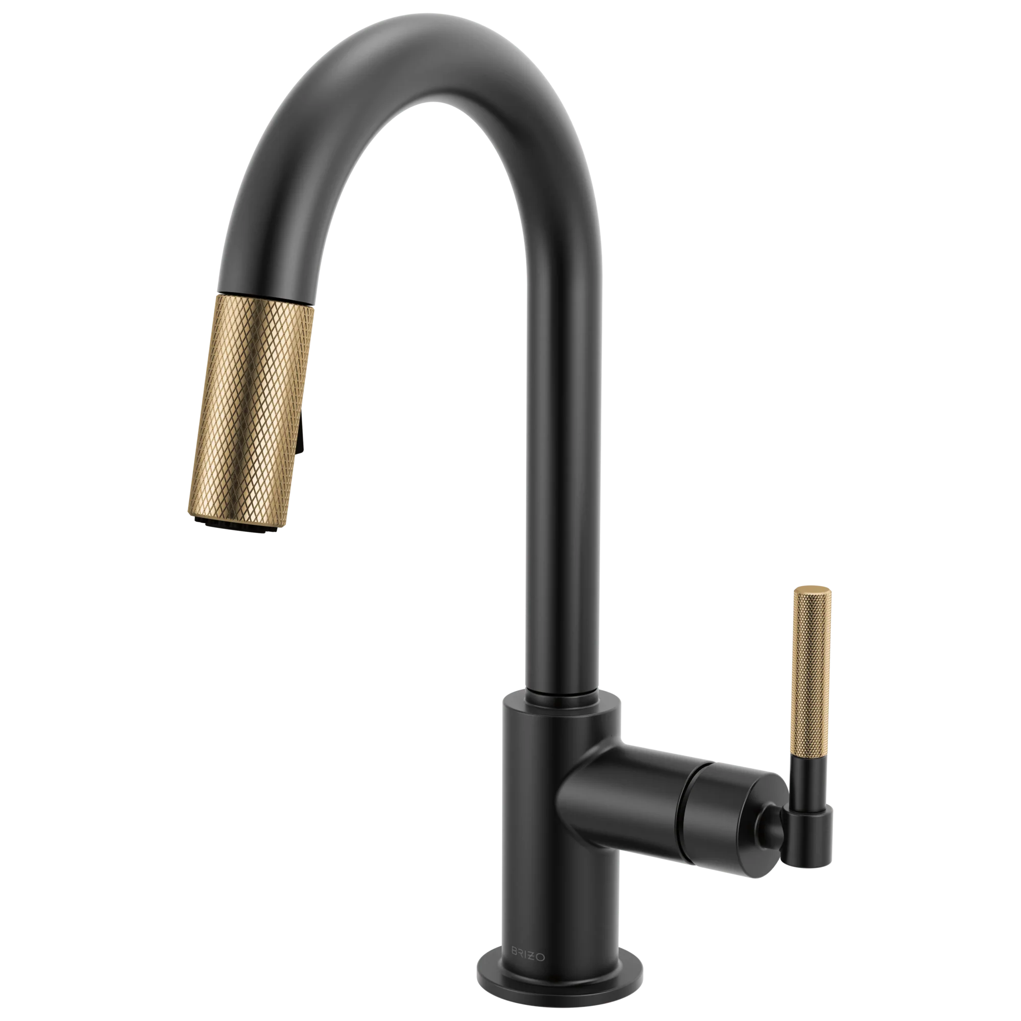 Brizo Litze 63943LF Pull-Down Prep Faucet with Arc Spout - Knurled Handle