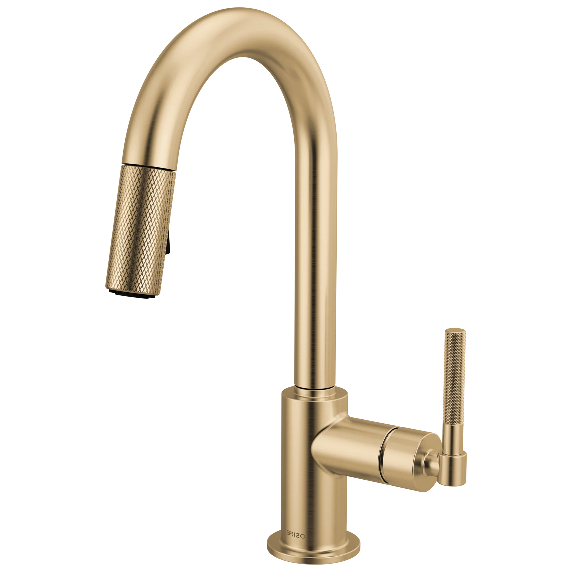 Brizo Litze 63943LF Pull-Down Prep Faucet with Arc Spout - Knurled Handle