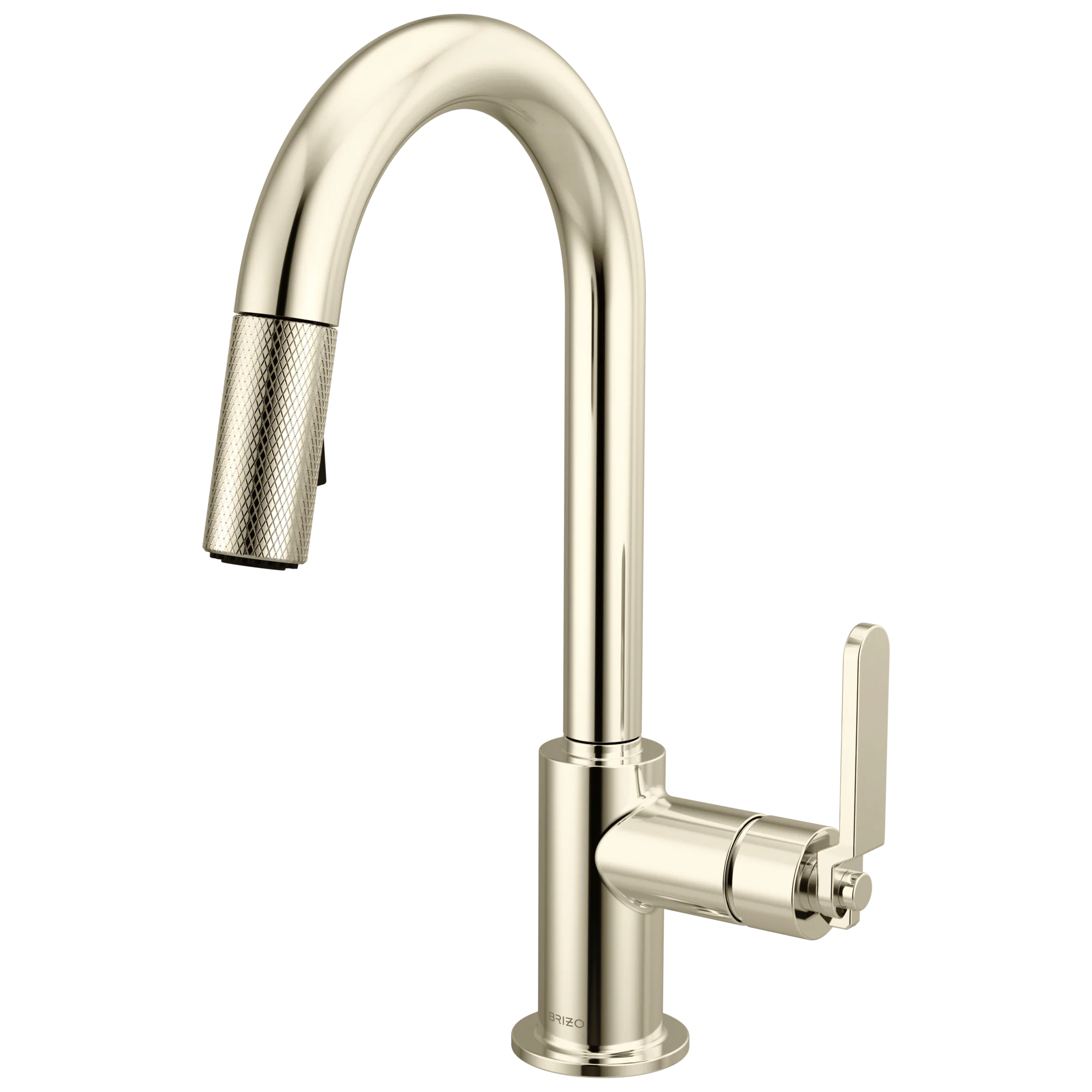 Brizo Litze 63944LF Pull-Down Prep Faucet with Arc Spout - Industrial Handle - Image 4