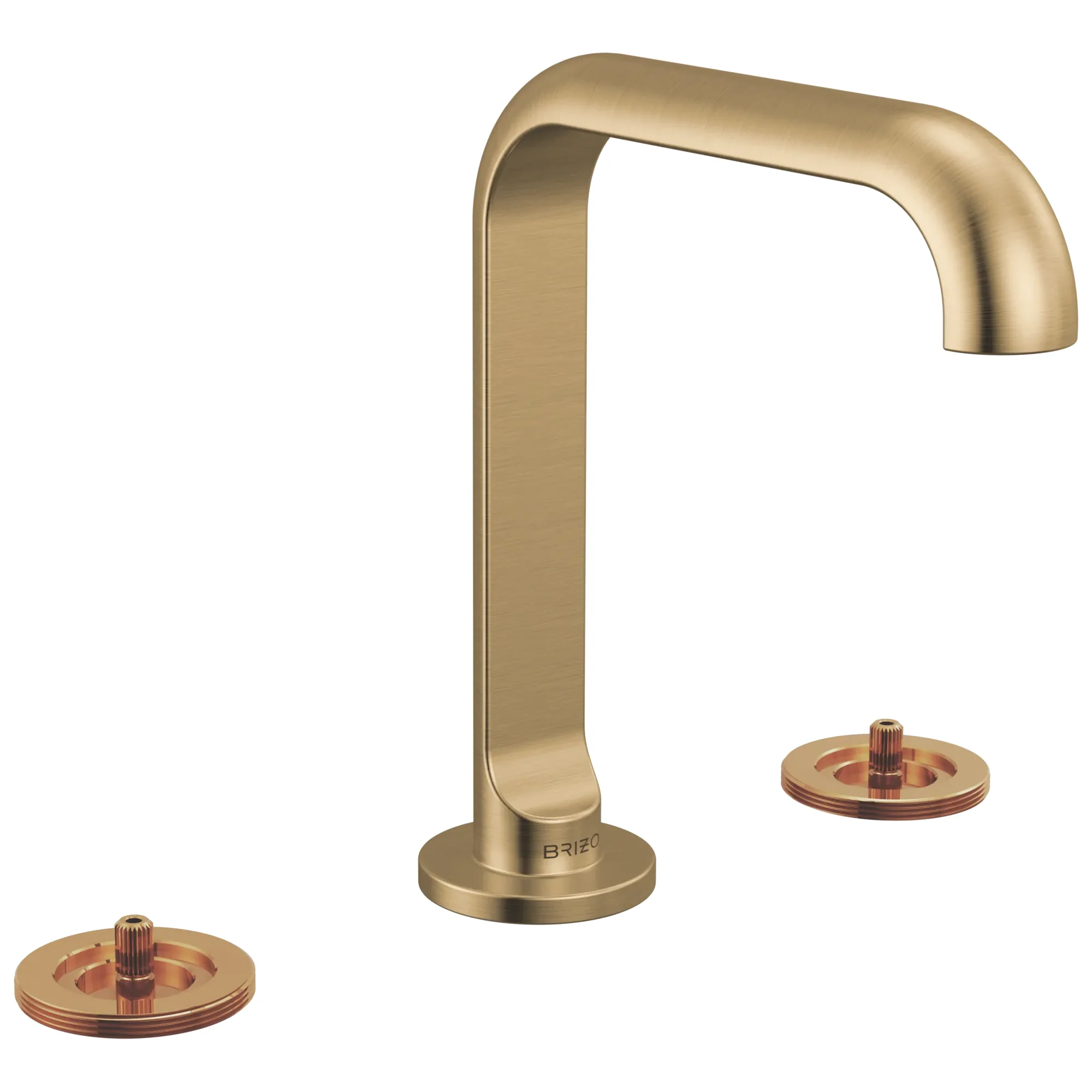 Brizo Roccesco 653111LF Widespread Lavatory Faucet with Square Spout - Less Handles - Image 2