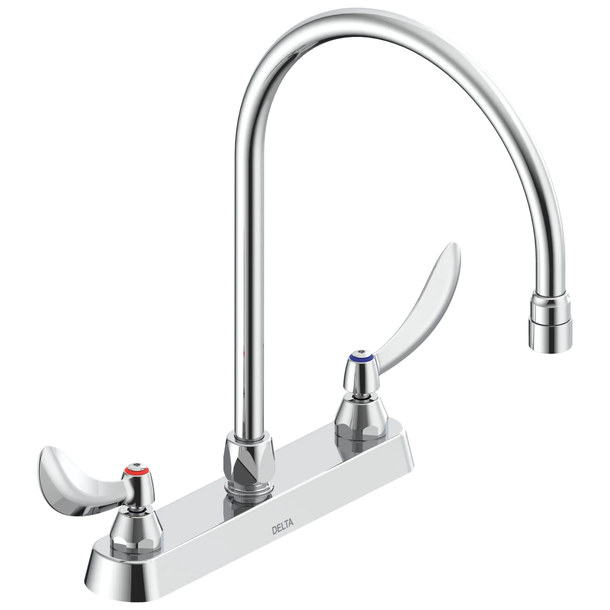 Commercial 26C3 26C3924 Two Handle 8 In Cast Deck-Mount Faucet