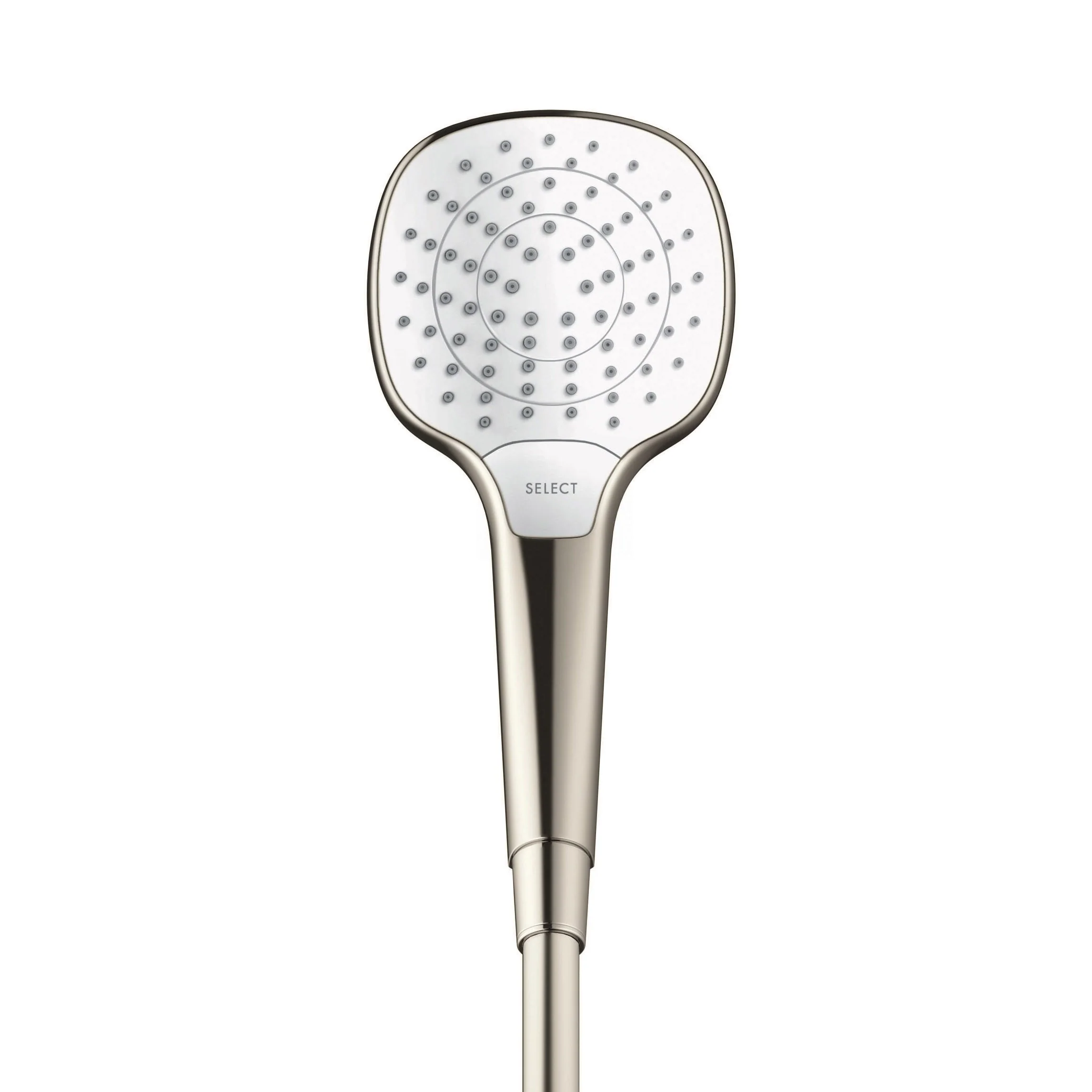 hansgrohe 26813401 Croma Select E 2.5 GPM Single Function Handshower with Select and Quick Clean Technologies in Chrome/White - Image 4