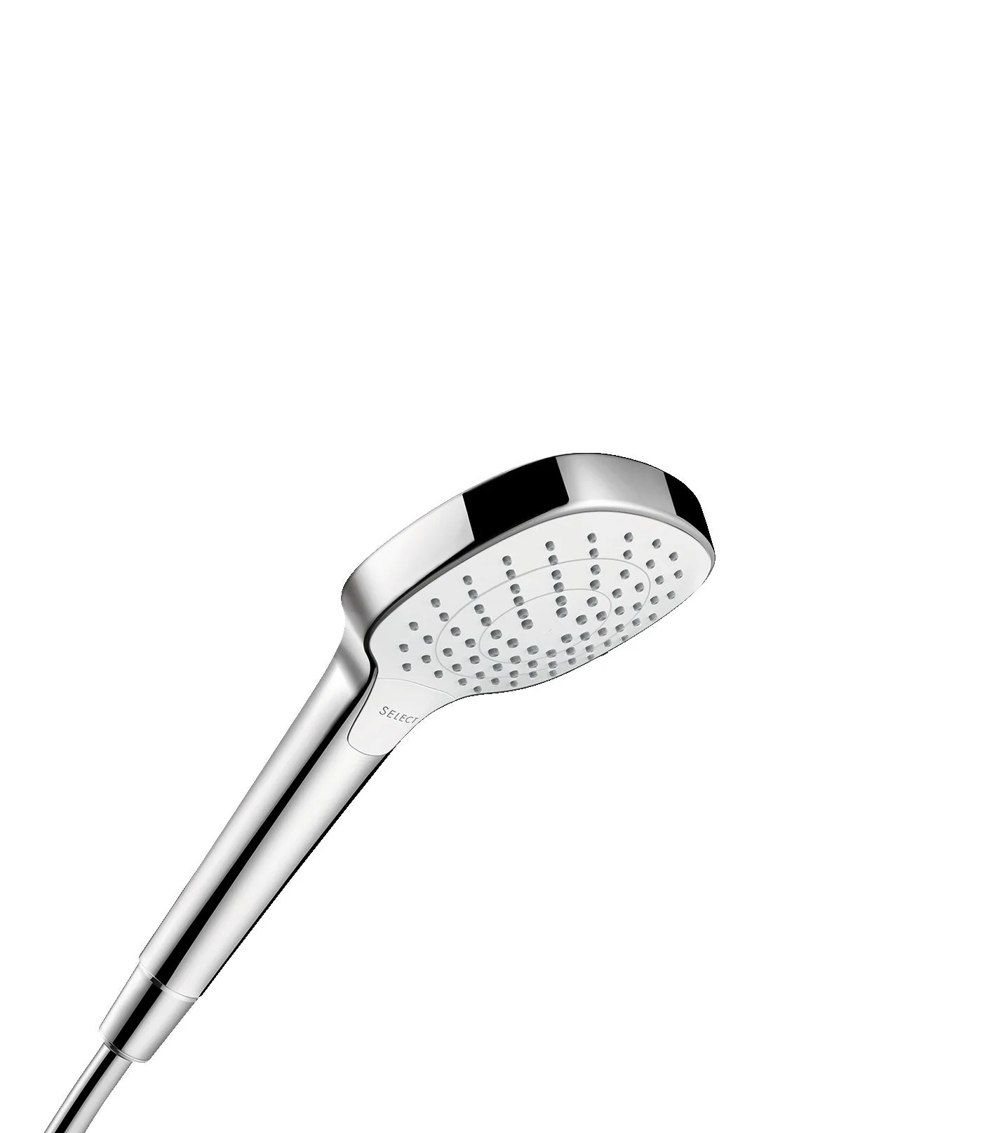 hansgrohe 26813401 Croma Select E 2.5 GPM Single Function Handshower with Select and Quick Clean Technologies in Chrome/White - Image 7