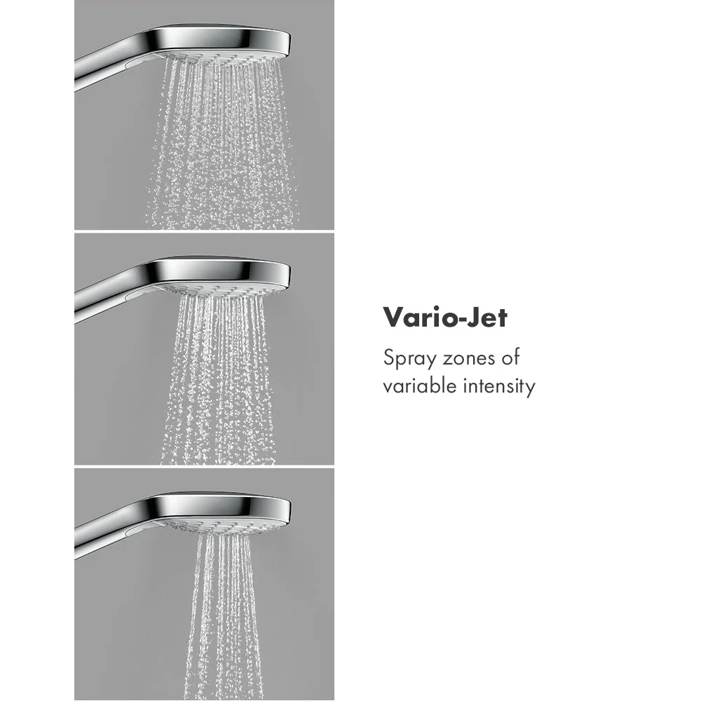 hansgrohe 26813401 Croma Select E 2.5 GPM Single Function Handshower with Select and Quick Clean Technologies in Chrome/White - Image 8