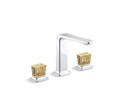 Kallista P29383-GF Per Se Sink Faucet, Tall, Gold Fl Knob - Image 4