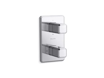 Kallista P33365-00 Bezel 3-Outlet Stacked Thermo Trim