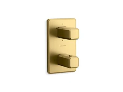 Kallista P33365-00 Bezel 3-Outlet Stacked Thermo Trim - Image 3