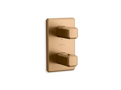 Kallista P33365-00 Bezel 3-Outlet Stacked Thermo Trim - Image 5