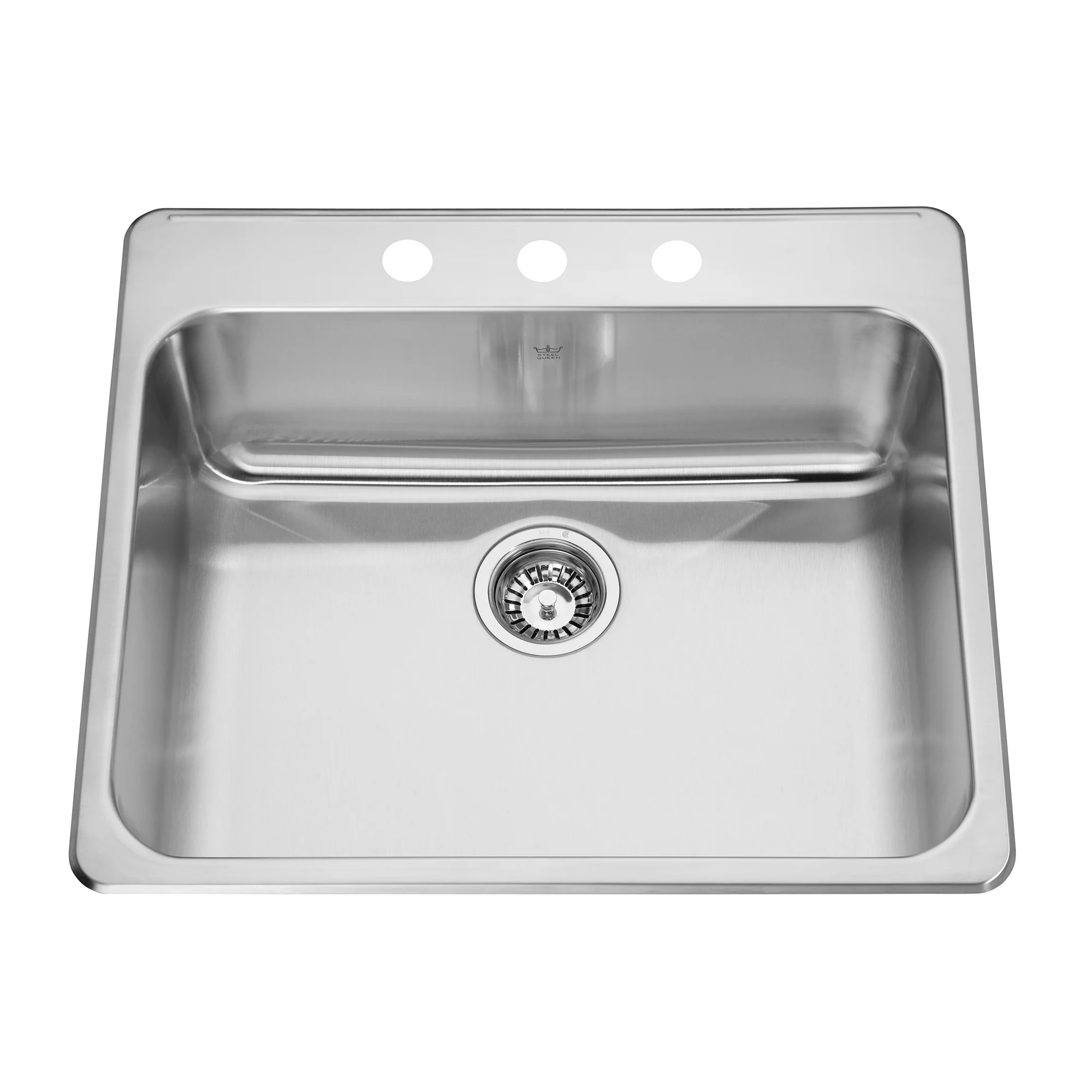Kindred Steel Queen Drop-In Single Bowl 25.25 x 22 in Stainless Steel Kitchen Sink - Image 2