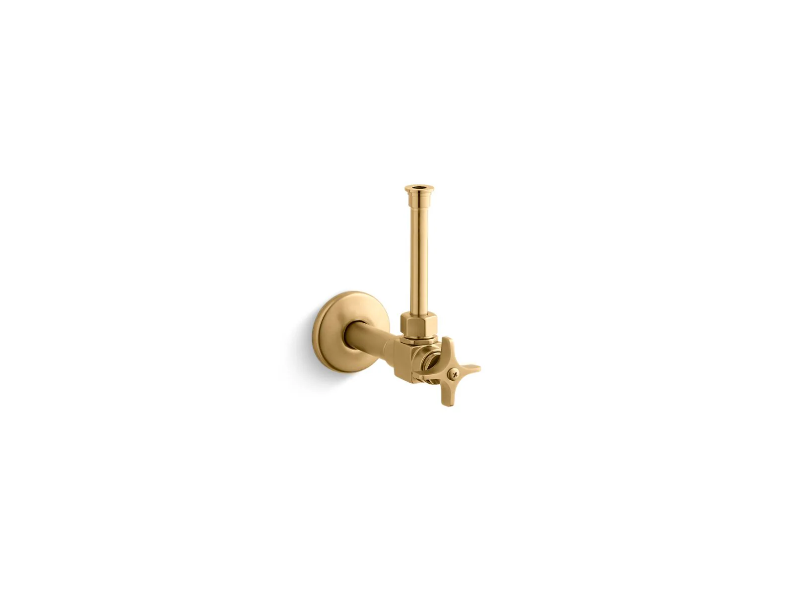 KOHLER K-7653 1/2" angle supply with stop, cross handle and rigid vertical tube - Image 2
