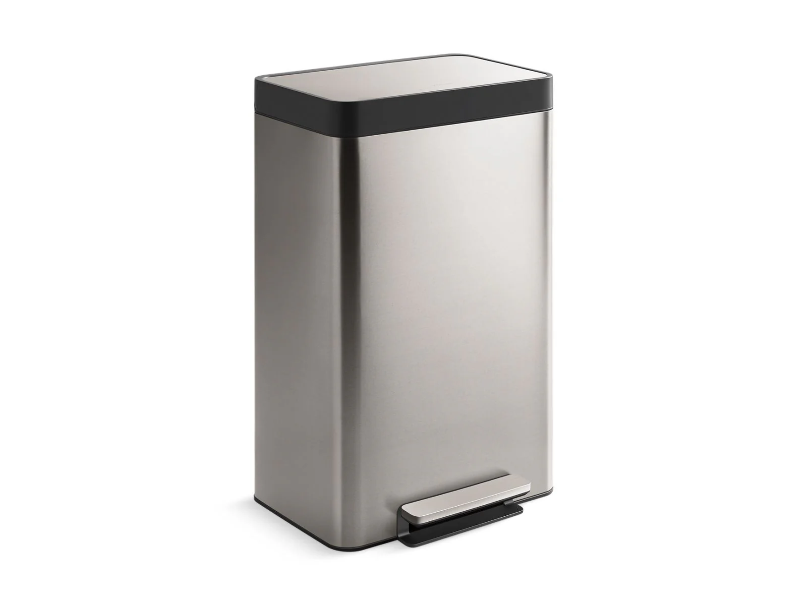 KOHLER K-20940 13-gallon stainless steel step trash can - Image 4