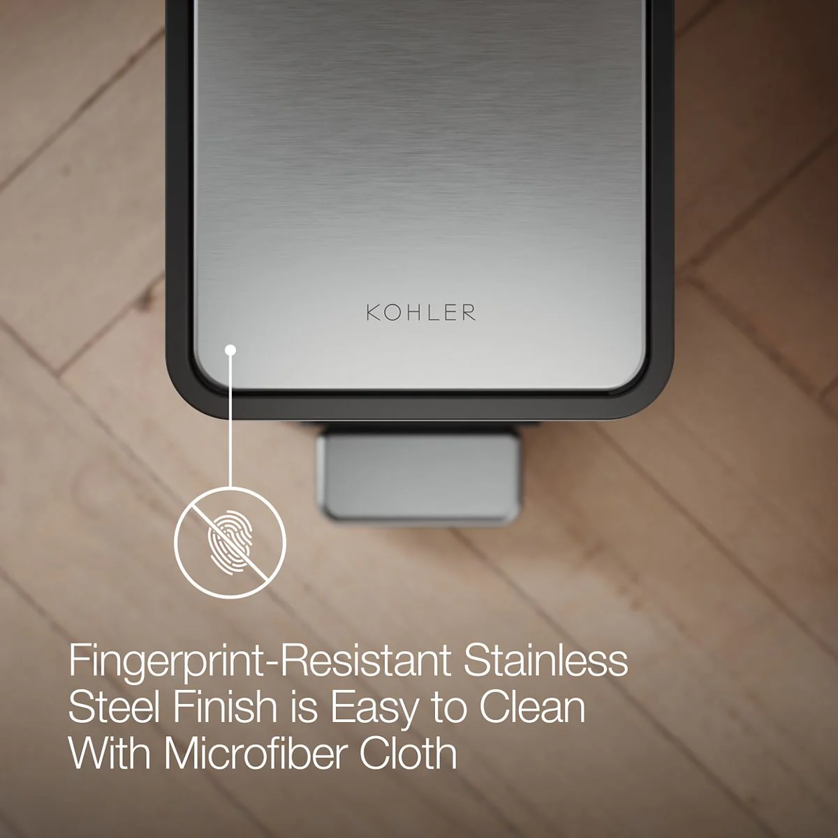 KOHLER K-20957 2.5-gallon slim step trash can - Image 17