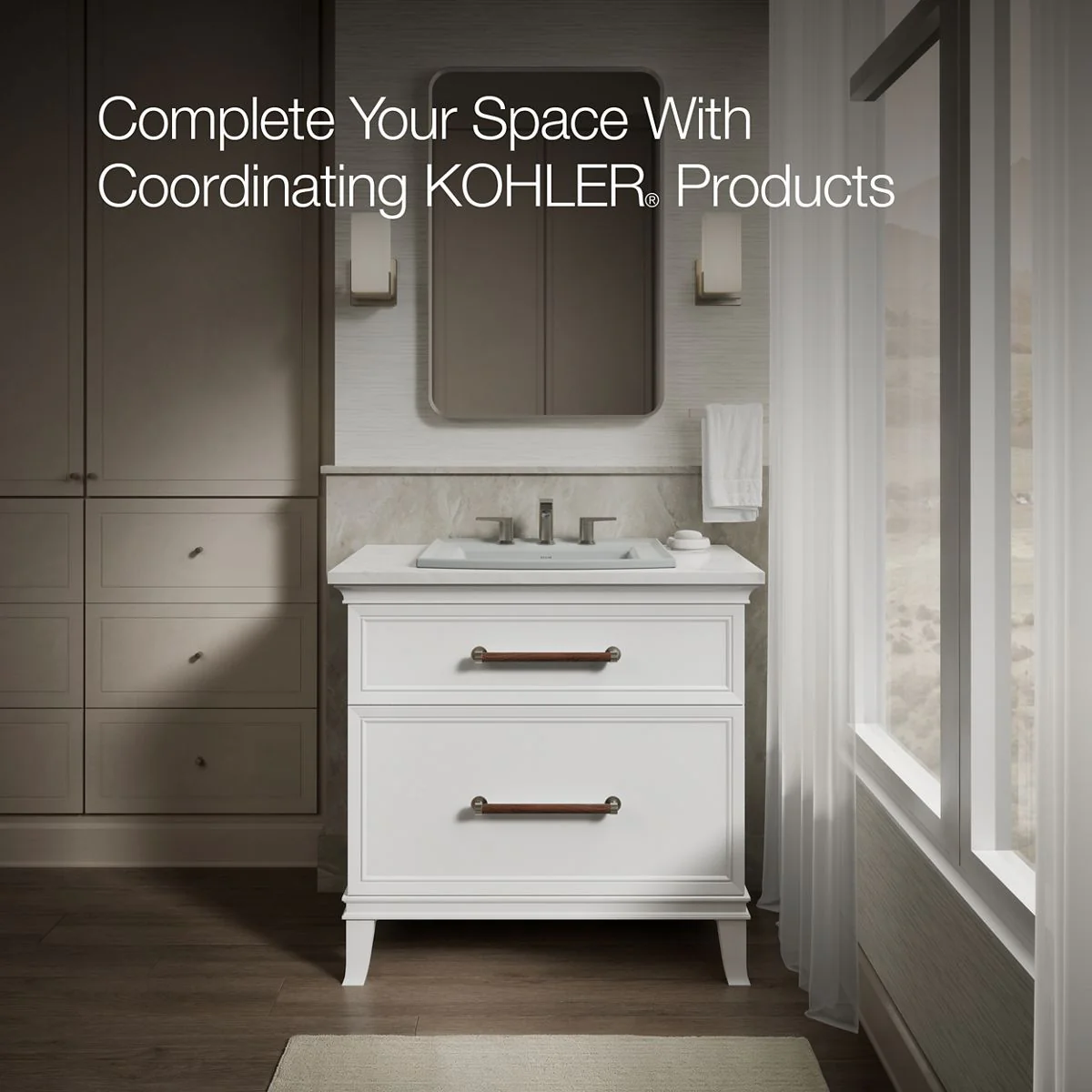 KOHLER K-2356-8 Archer 22-3/4" rectangular drop-in bathroom sink - Image 14