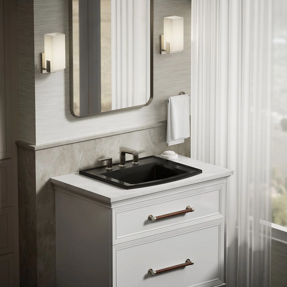KOHLER K-2356-8 Archer 22-3/4" rectangular drop-in bathroom sink - Image 17