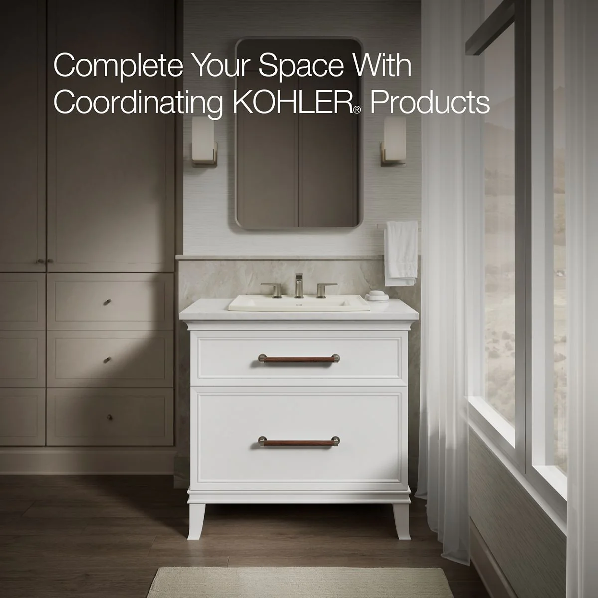 KOHLER K-2356-8 Archer 22-3/4" rectangular drop-in bathroom sink - Image 9