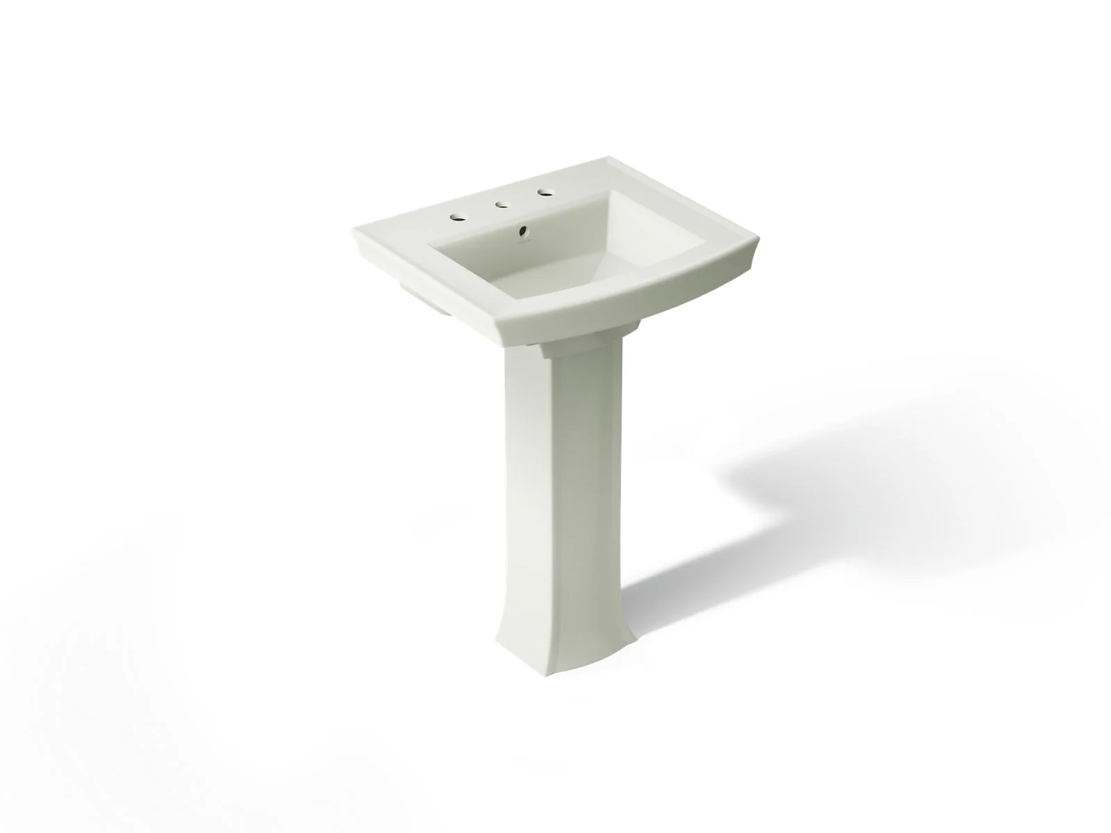 KOHLER K-2359-8 Archer 24" rectangular pedestal bathroom sink - Image 10