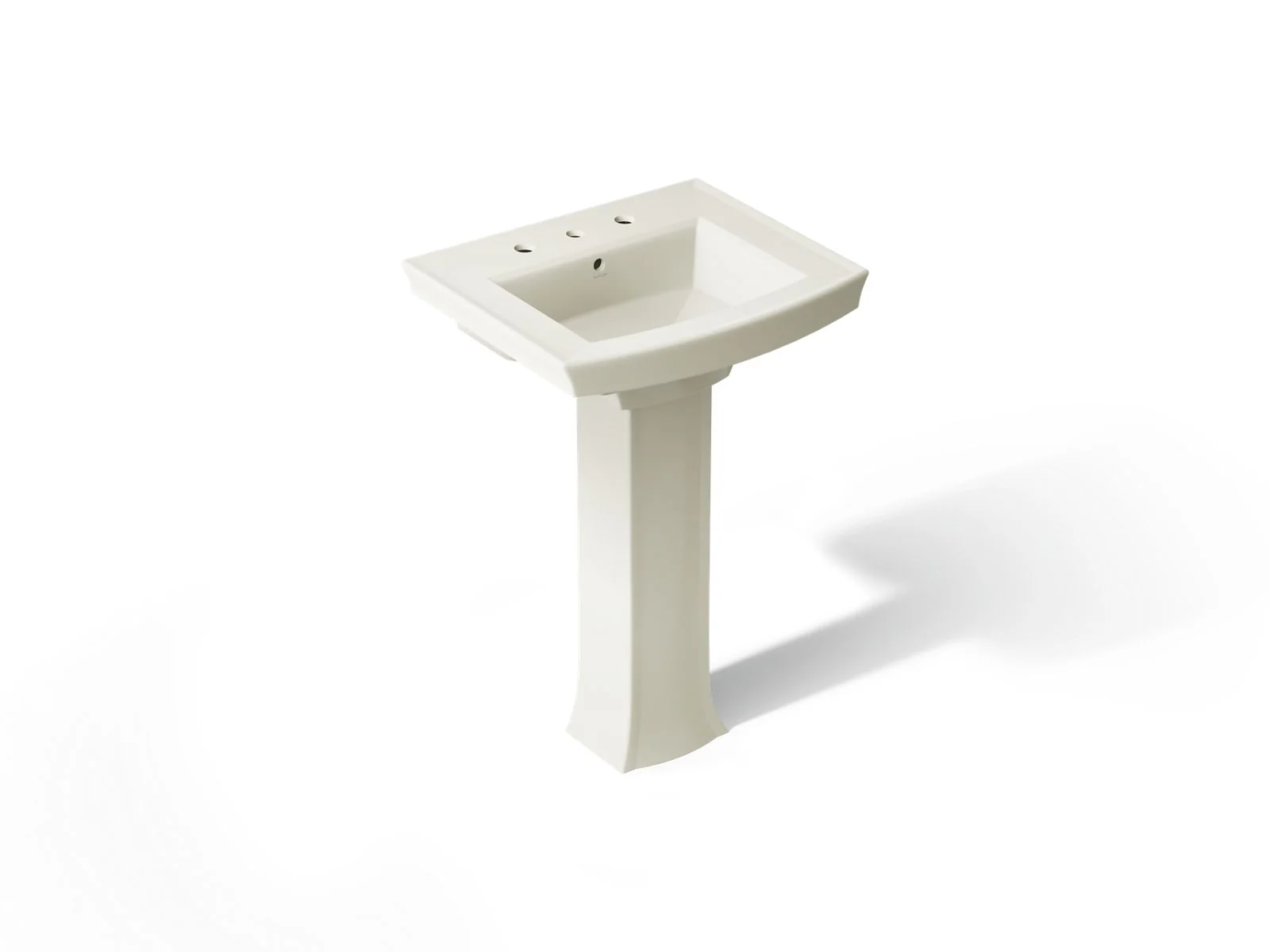 KOHLER K-2359-8 Archer 24" rectangular pedestal bathroom sink - Image 15