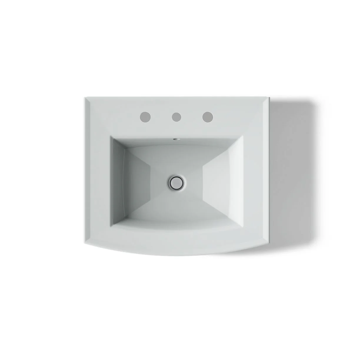 KOHLER K-2359-8 Archer 24" rectangular pedestal bathroom sink - Image 23