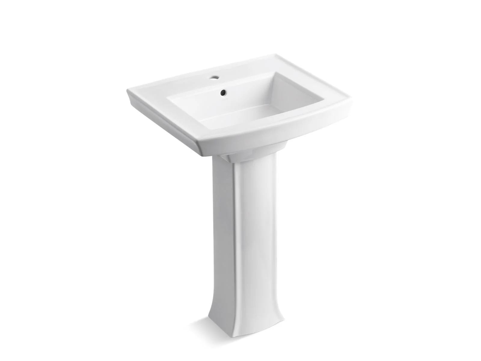 KOHLER K-2359-1 Archer 24" rectangular pedestal bathroom sink - Image 15