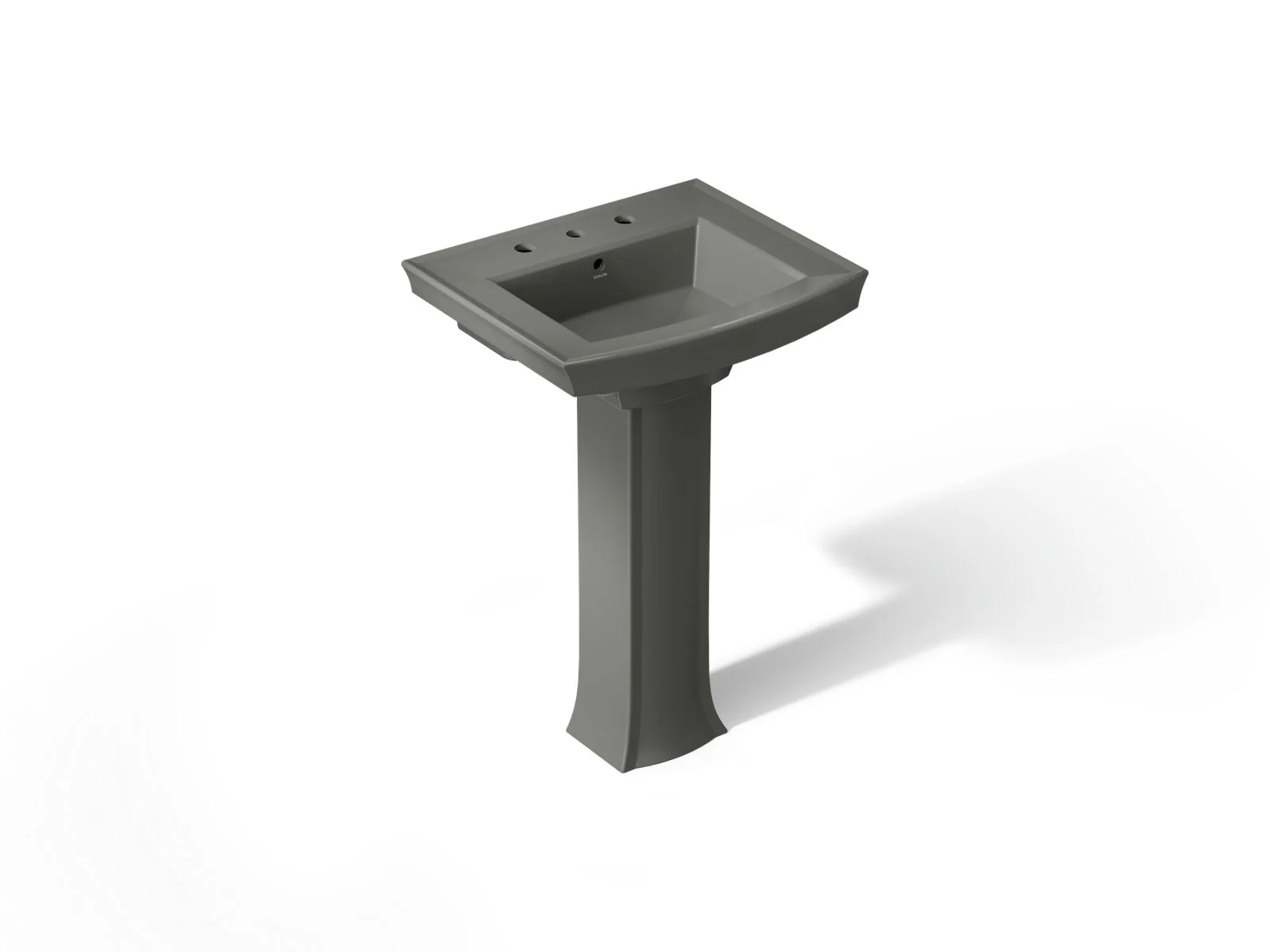 KOHLER K-2359-8 Archer 24" rectangular pedestal bathroom sink - Image 30