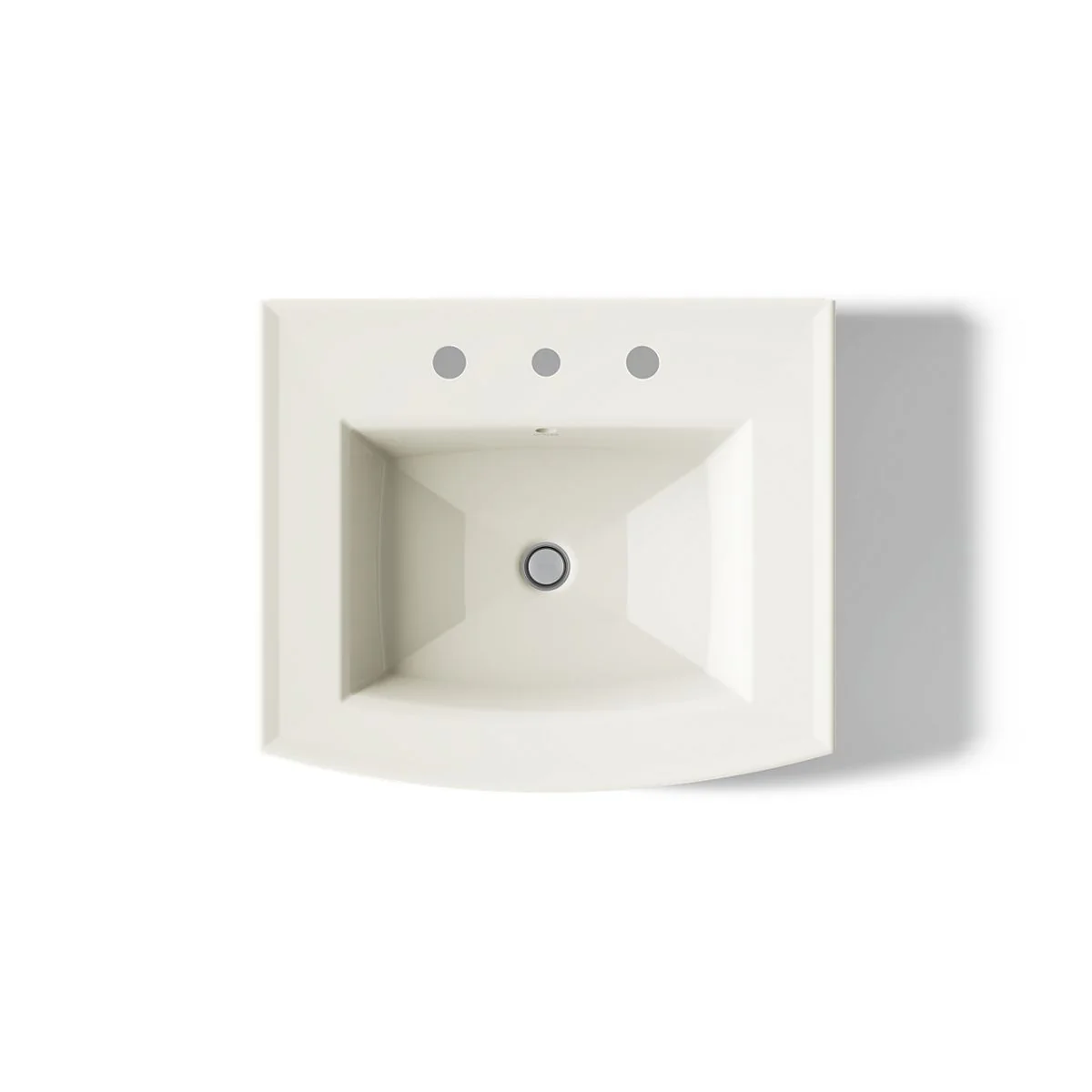 KOHLER K-2358-8 Archer 24" rectangular pedestal bathroom sink - Image 7