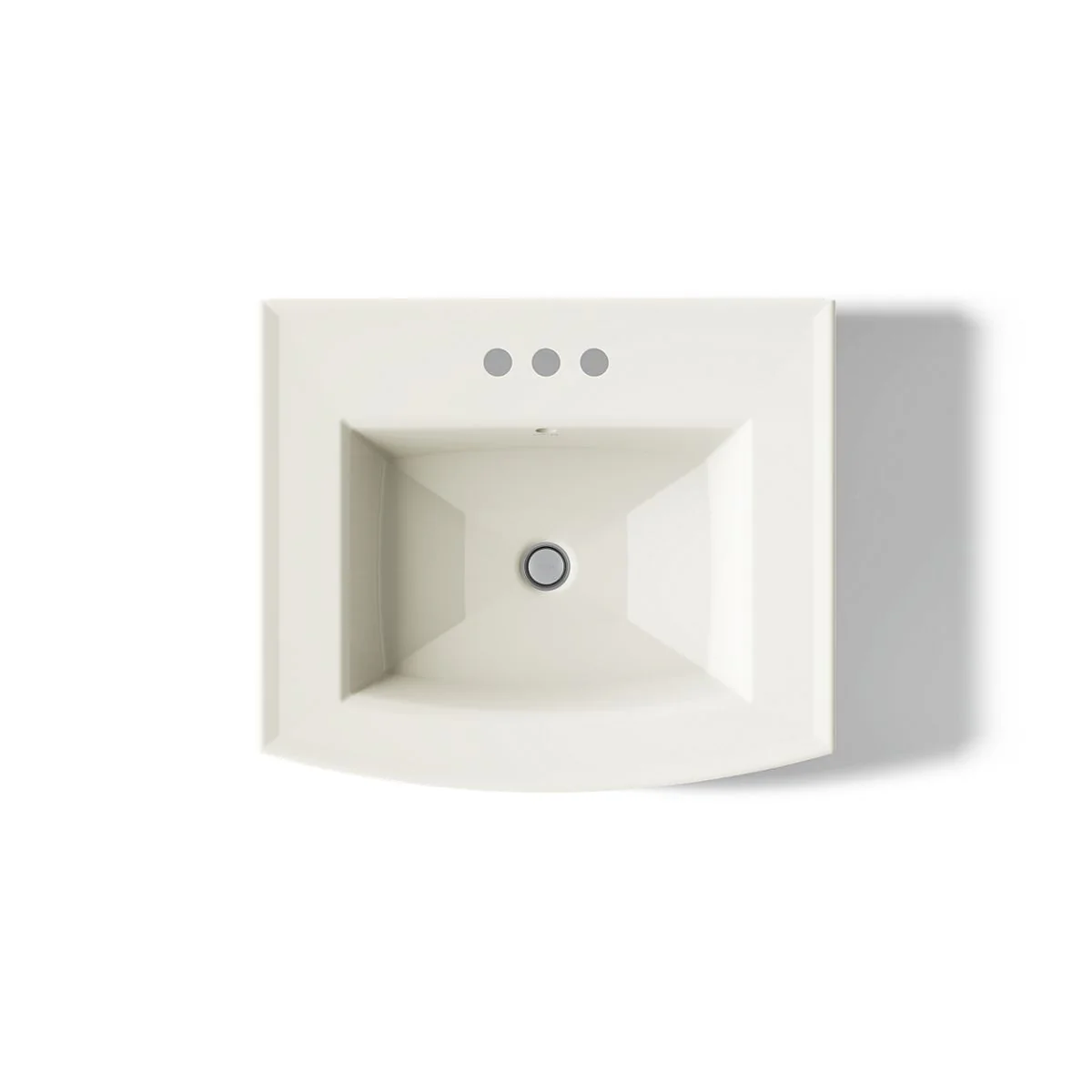 KOHLER K-2358-4 Archer 24" rectangular pedestal bathroom sink - Image 7