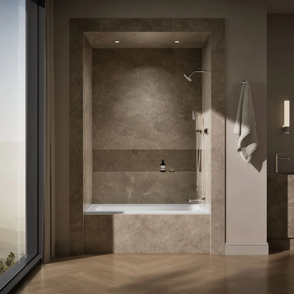 KOHLER K-1946-RW Archer 60" x 30" alcove bath with Bask heated surface, right drain - Image 11