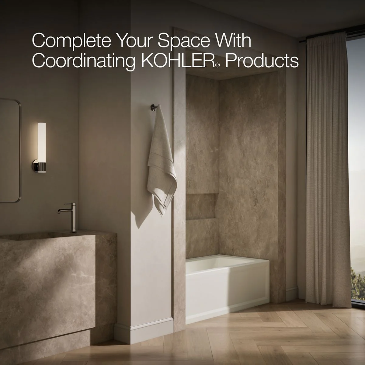 KOHLER K-1946-LA Archer 60" x 30" alcove bath, left drain - Image 11