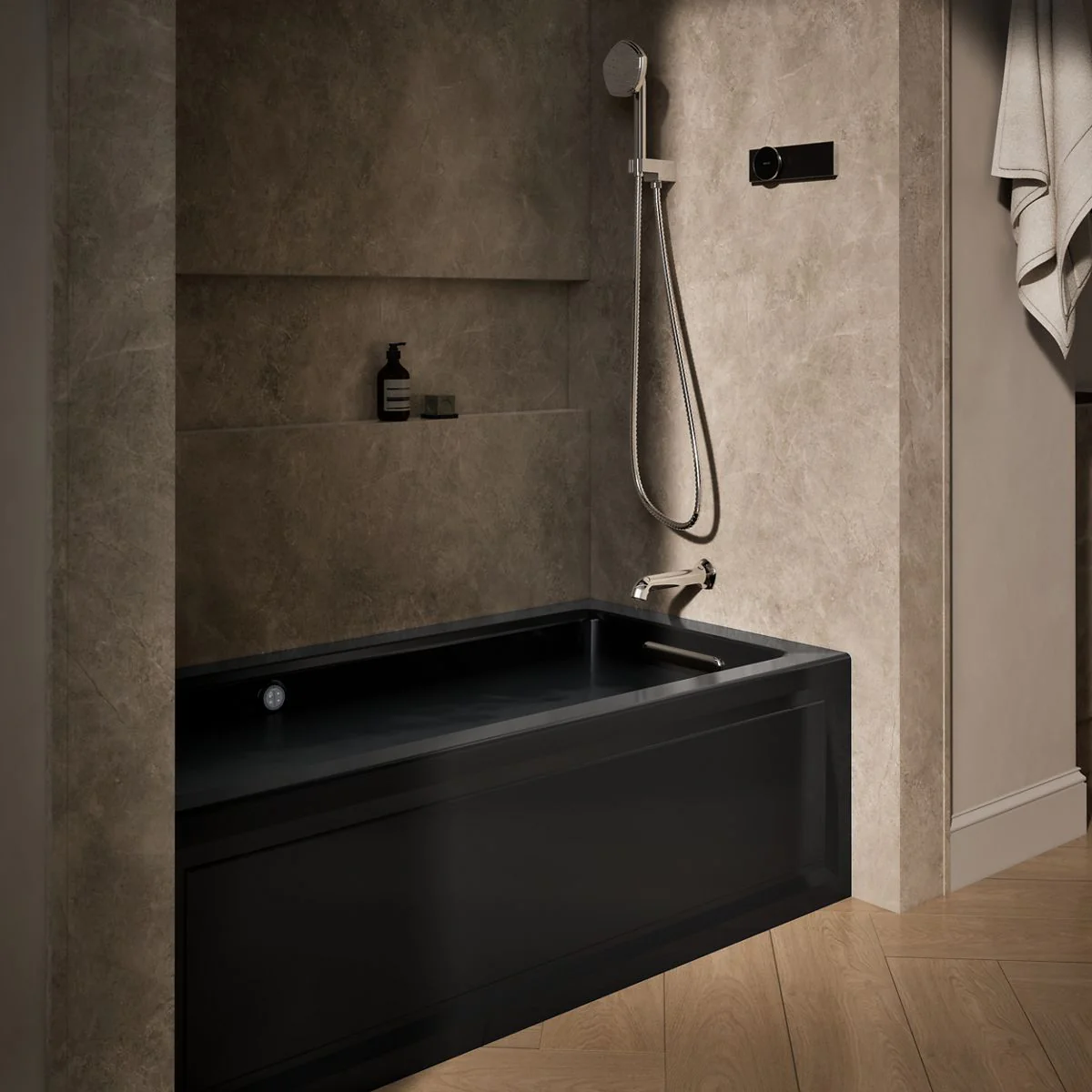 KOHLER K-1947-GHRAW Archer 60" x 30" alcove Heated BubbleMassage air bath with Bask heated surface, right drain - Image 14