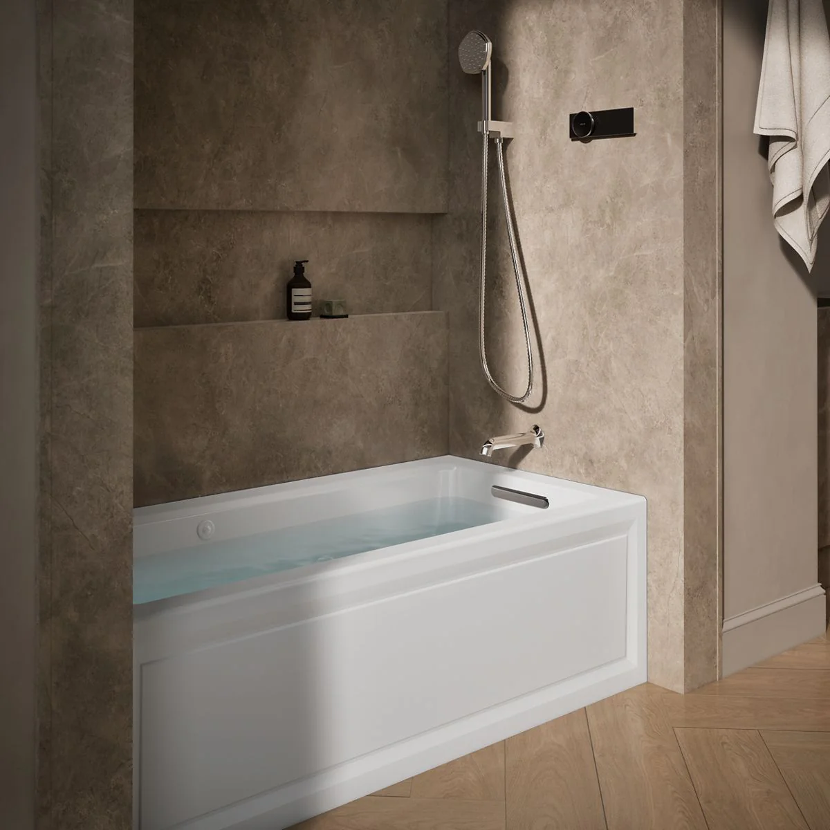 KOHLER K-1947-XGHRA Archer 60" x 30" alcove Heated BubbleMassage air bath and whirlpool, right drain - Image 10