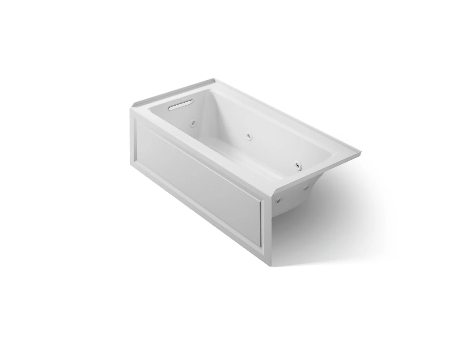 KOHLER K-1947-HLA Archer 60" x 30" alcove heated whirlpool bath, left drain - Image 12