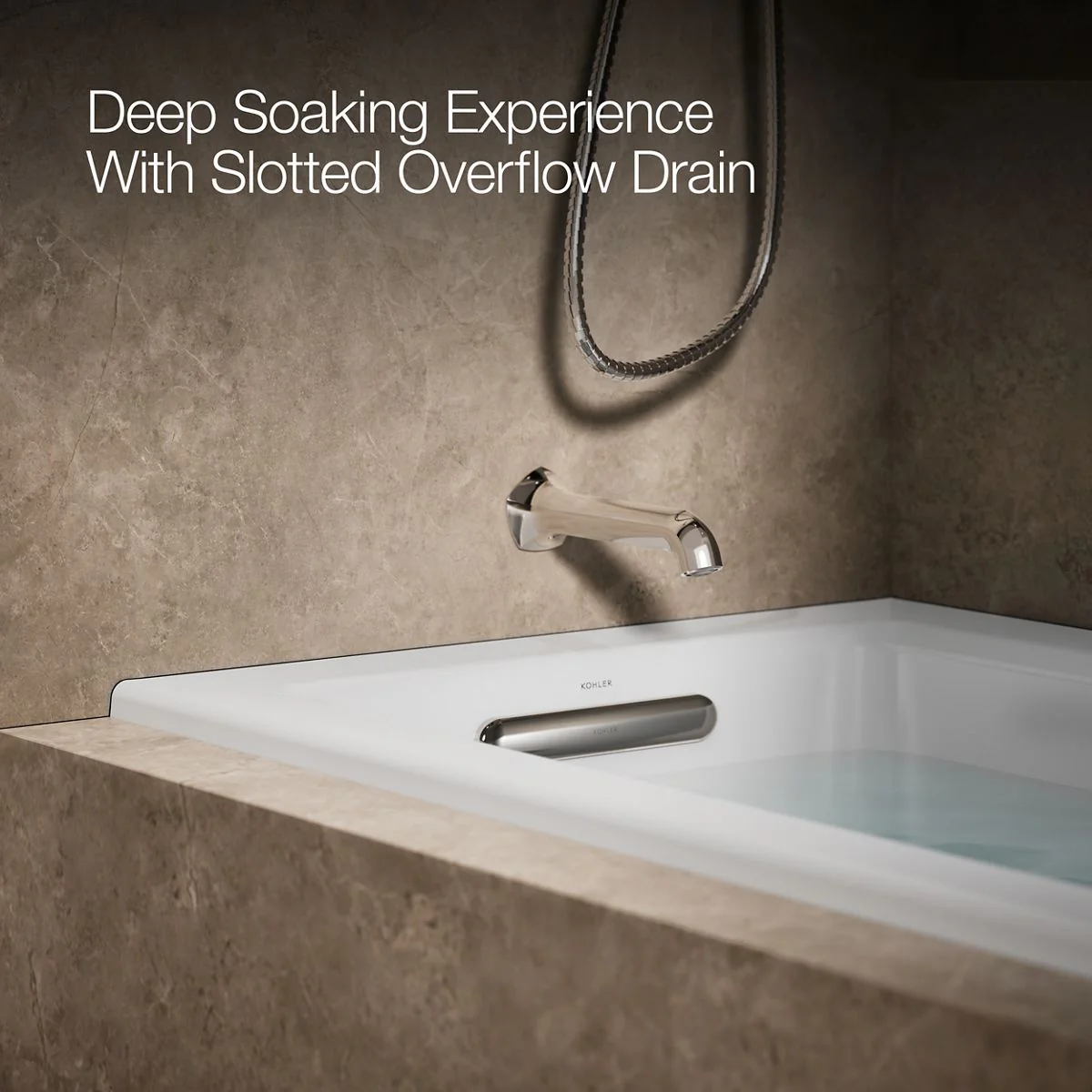 KOHLER K-1947-LH Archer 60" x 30" alcove heated whirlpool bath, left drain - Image 9