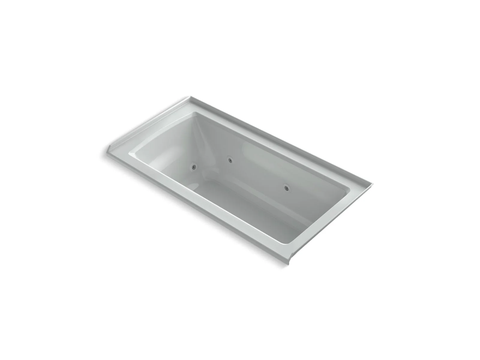 KOHLER K-1947-RH Archer 60" x 30" alcove heated whirlpool bath, right drain - Image 4